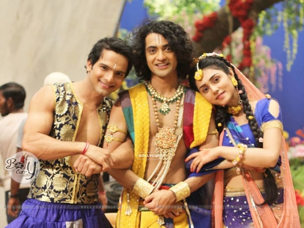 1030x770 Wallpaper, Mallika and Basant on the set of RadhaKrishn size:, Desktop