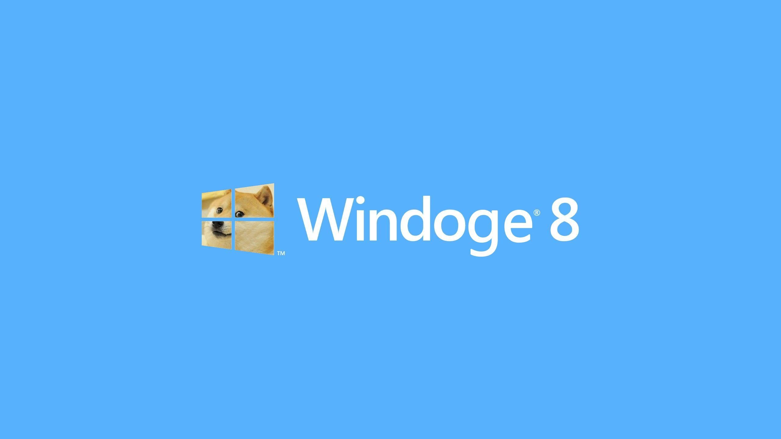 2560x1440 Windoge 8 DOGE Meme Wallpaper free desktop background and wallpaper, Desktop