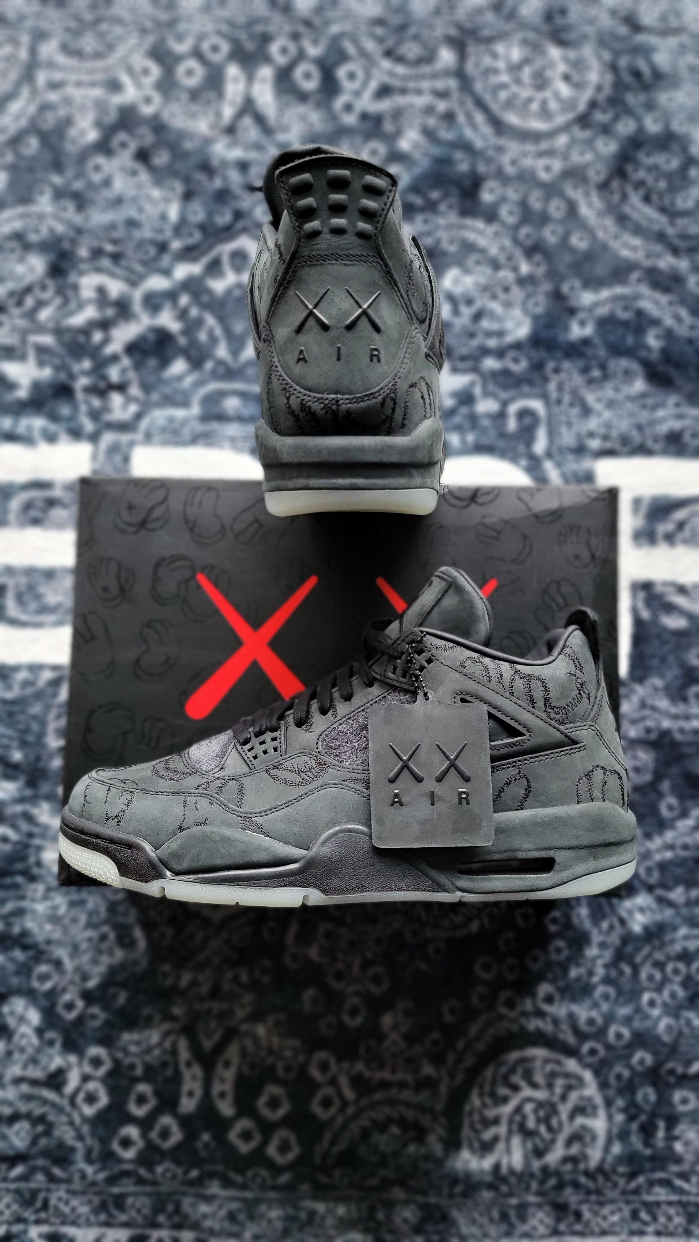 2260x4000 KAWS Jordan 4 Black from JAS Kicks, Phone