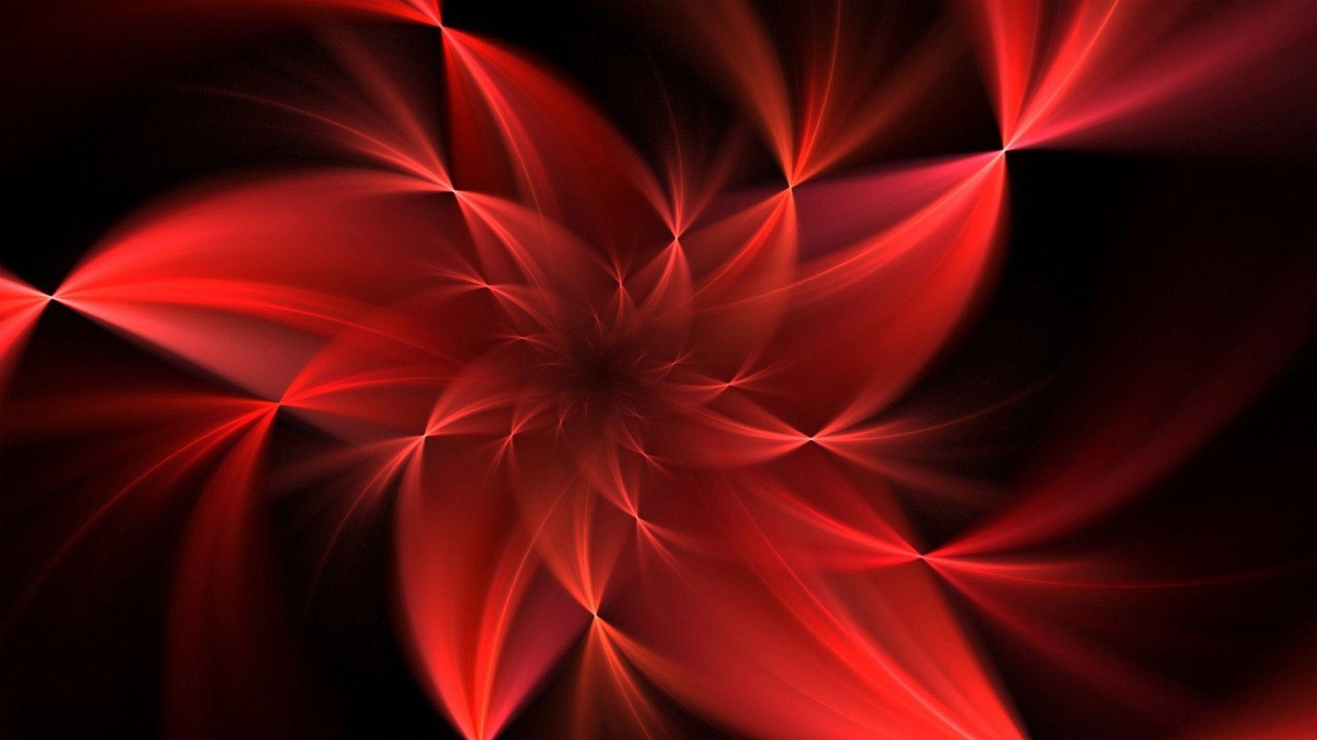 1920x1080 Red Neon Electrical Flower (id: 199245), Desktop