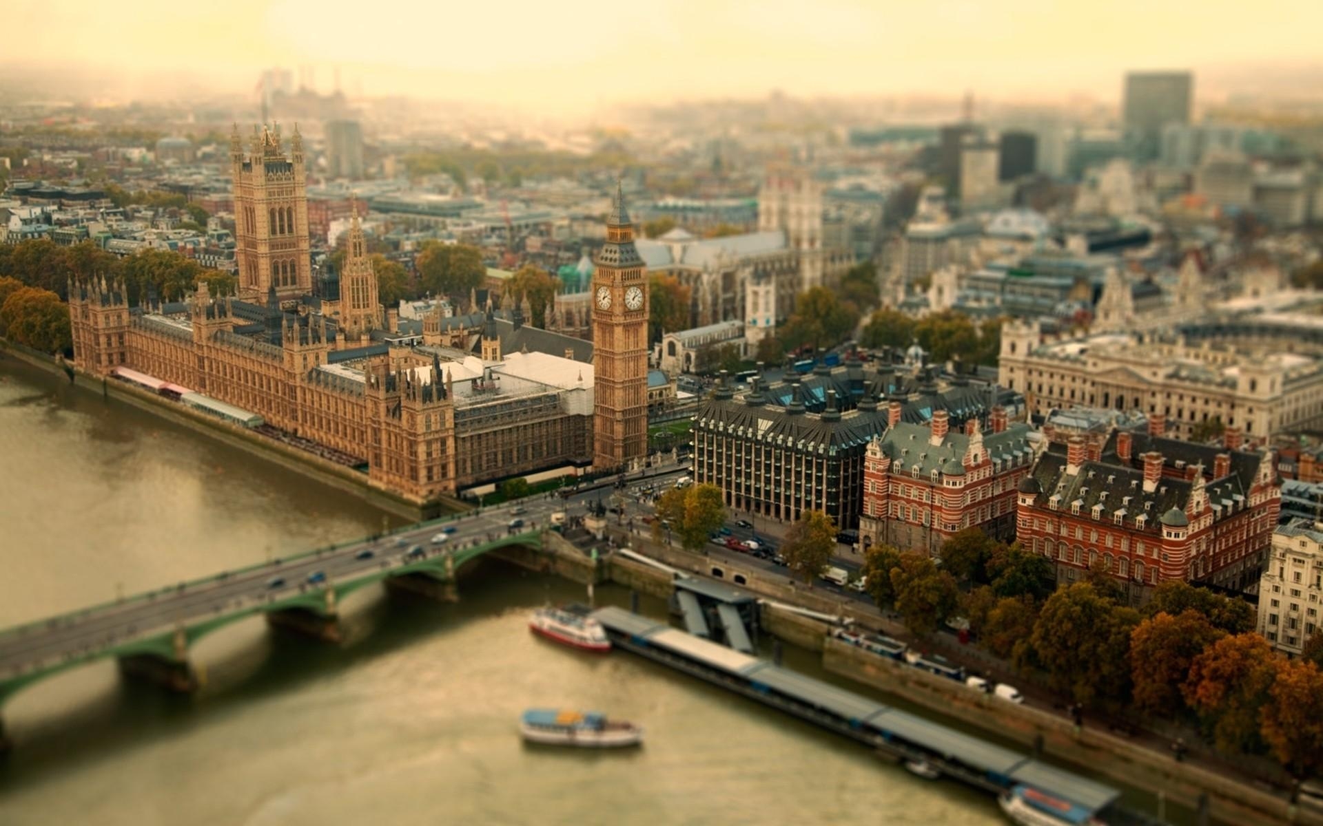 1920x1200 Cityscapes, London, Big Ben, Tilt Shift, Houses Of Parliament, Desktop