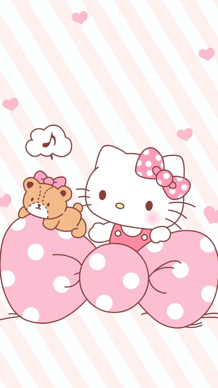 750x1340 Cute wallpaper. cute wallpaper. hello kitty iphone wallpaper. Hello kitty iphone wallpaper, Hello kitty background, Hello kitty picture, Phone