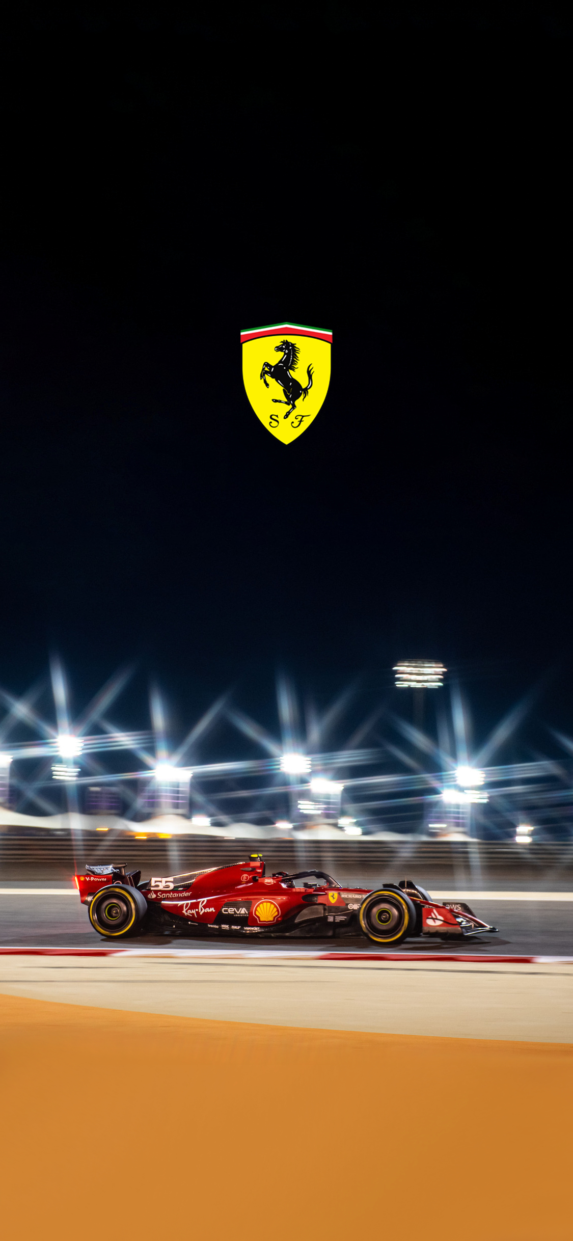 1130x2440 Carlos Sainz. Bahrain Testing. Phone, Phone