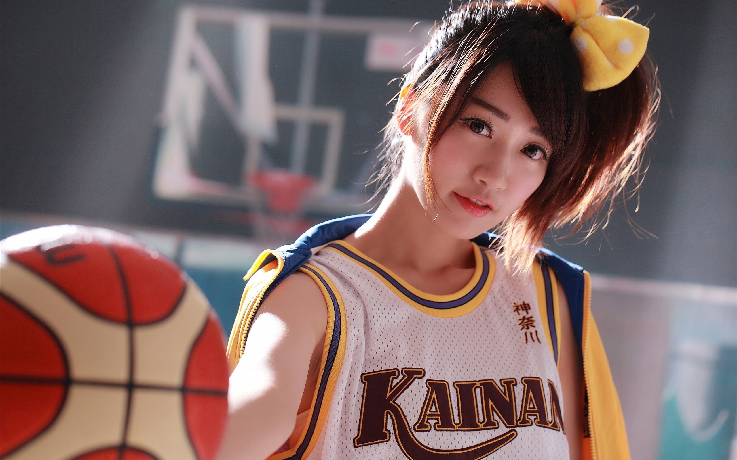 2560x1600 Wallpaper Japanese girl, basketball, sports uniform  HD, Desktop