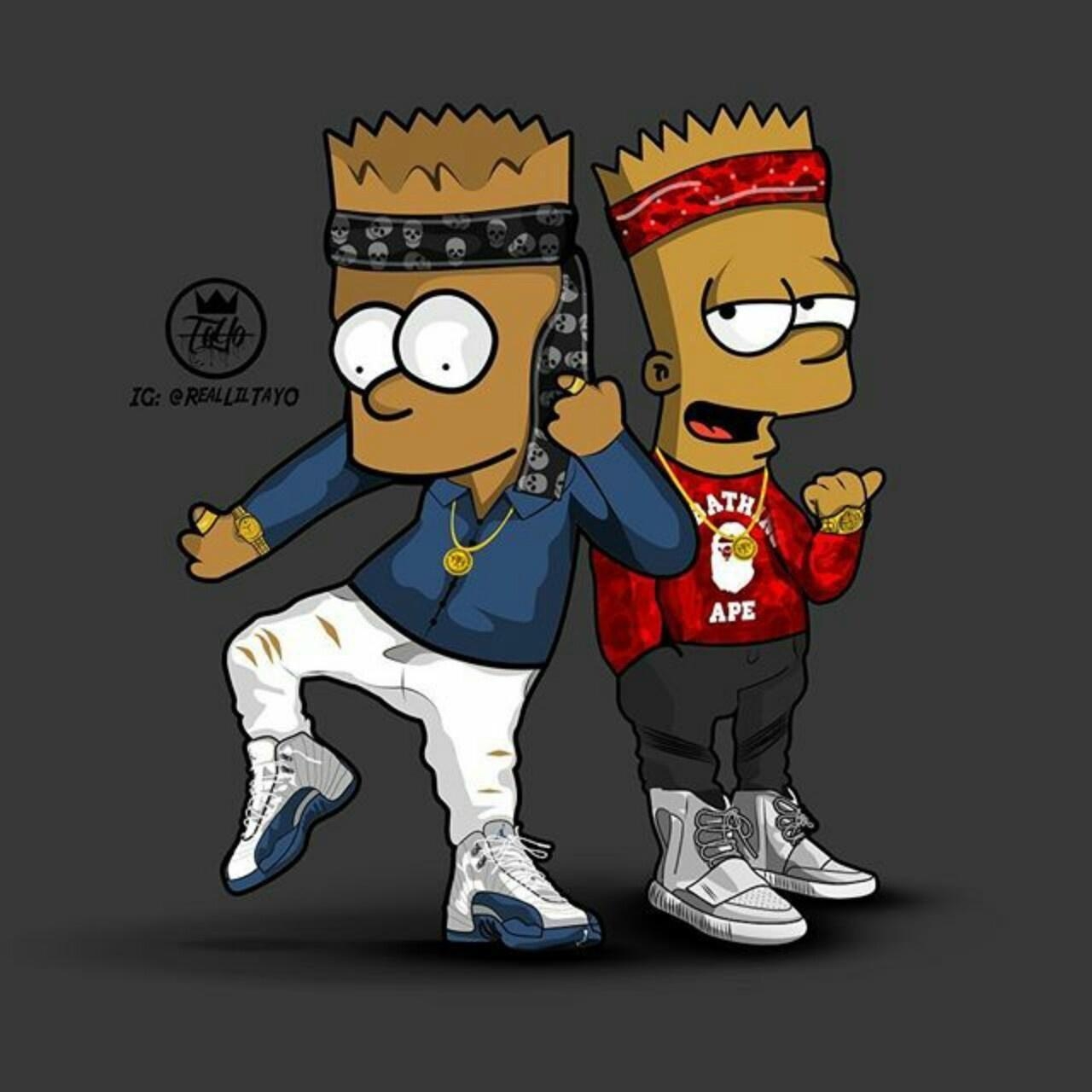 1280x1280 Hip Hop Bart Simpson Wallpaper Free Hip Hop Bart Simpson, Phone