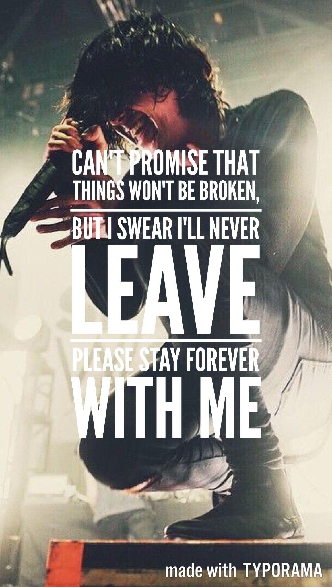 1160x2050 Sleeping With Sirens lyrics wallpaper, Phone