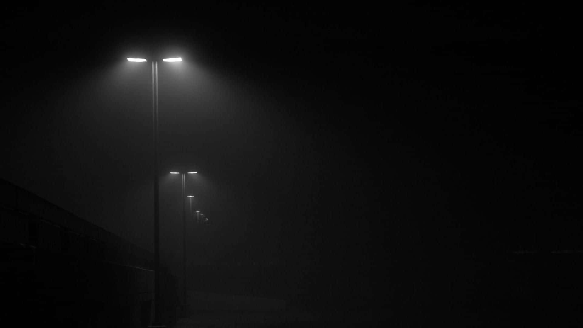 1920x1080 Download Street Lights In The Fog Wallpaper, Desktop