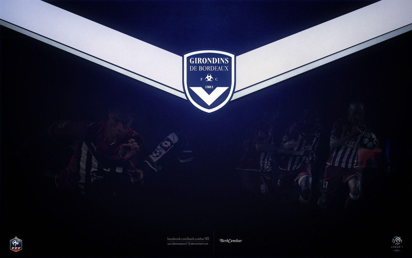 1440x900 FC Girondins De Bordeaux Logo Wallpaper Sport Wallpaper, Desktop