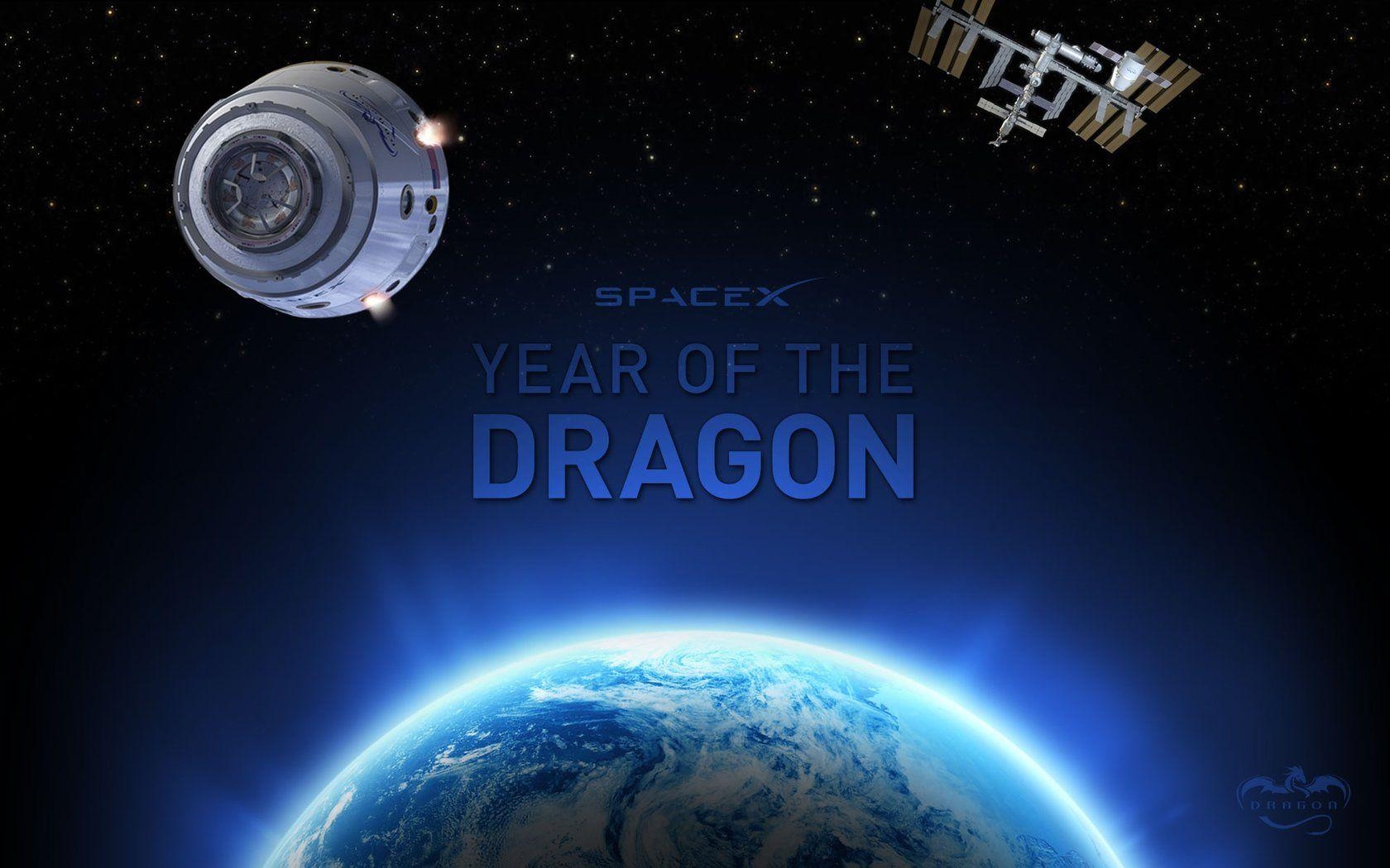 1680x1050 SpaceX 2012: Year of the Dragon Space Wallpaper, Desktop