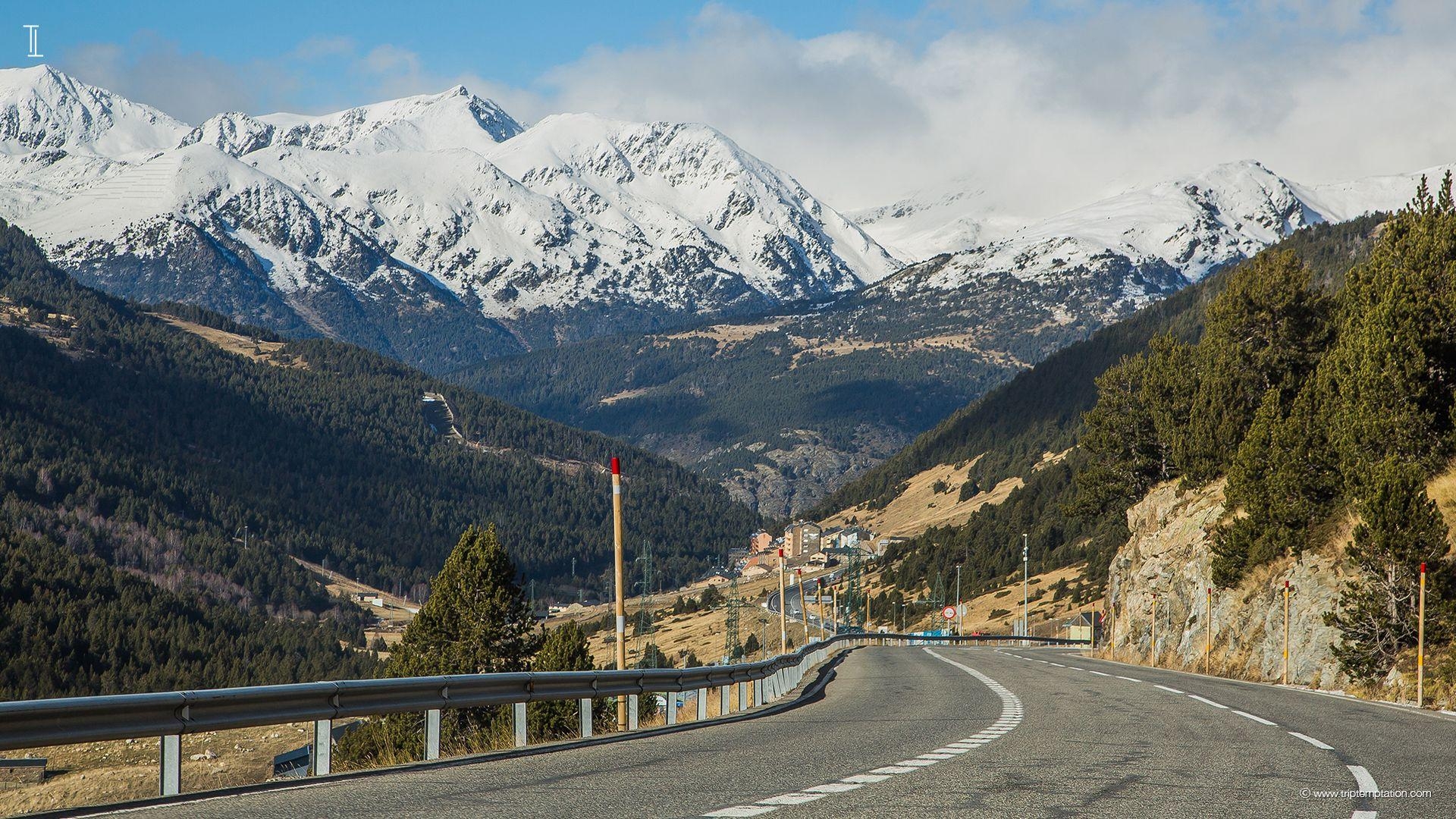 1920x1080 Download Mountain road in Andorra, Desktop