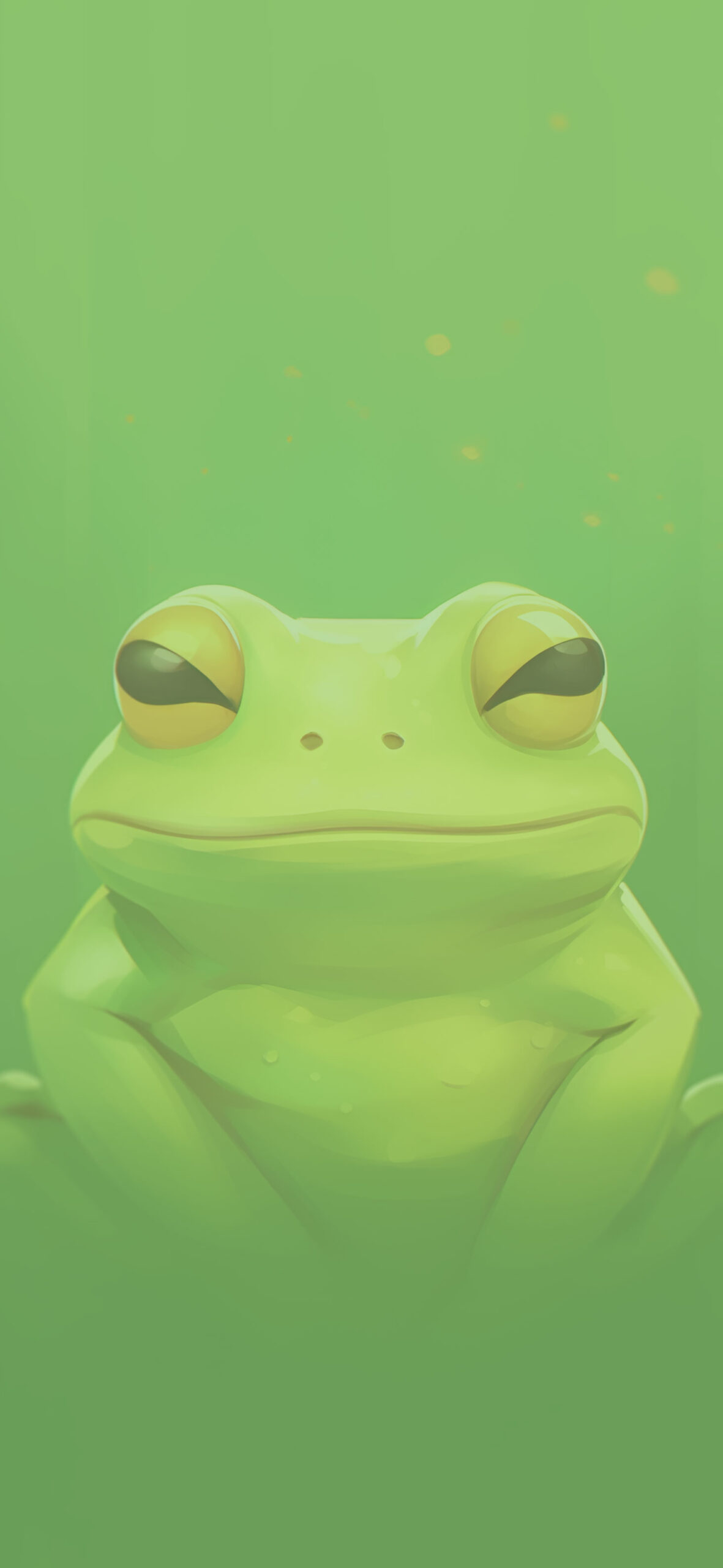 1190x2560 Smiling Frog Green Aesthetic Wallpaper Wallpaper iPhone, Phone