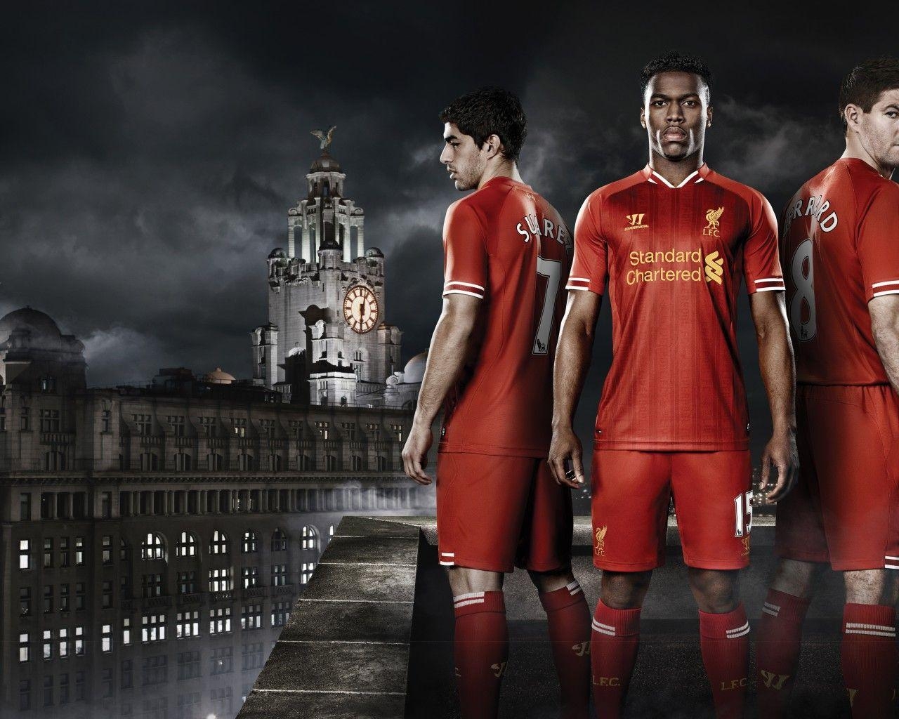 1280x1030 Wallpaper Daniel Sturridge, Luis Suárez, Steven Gerrard, Liverpool, Desktop