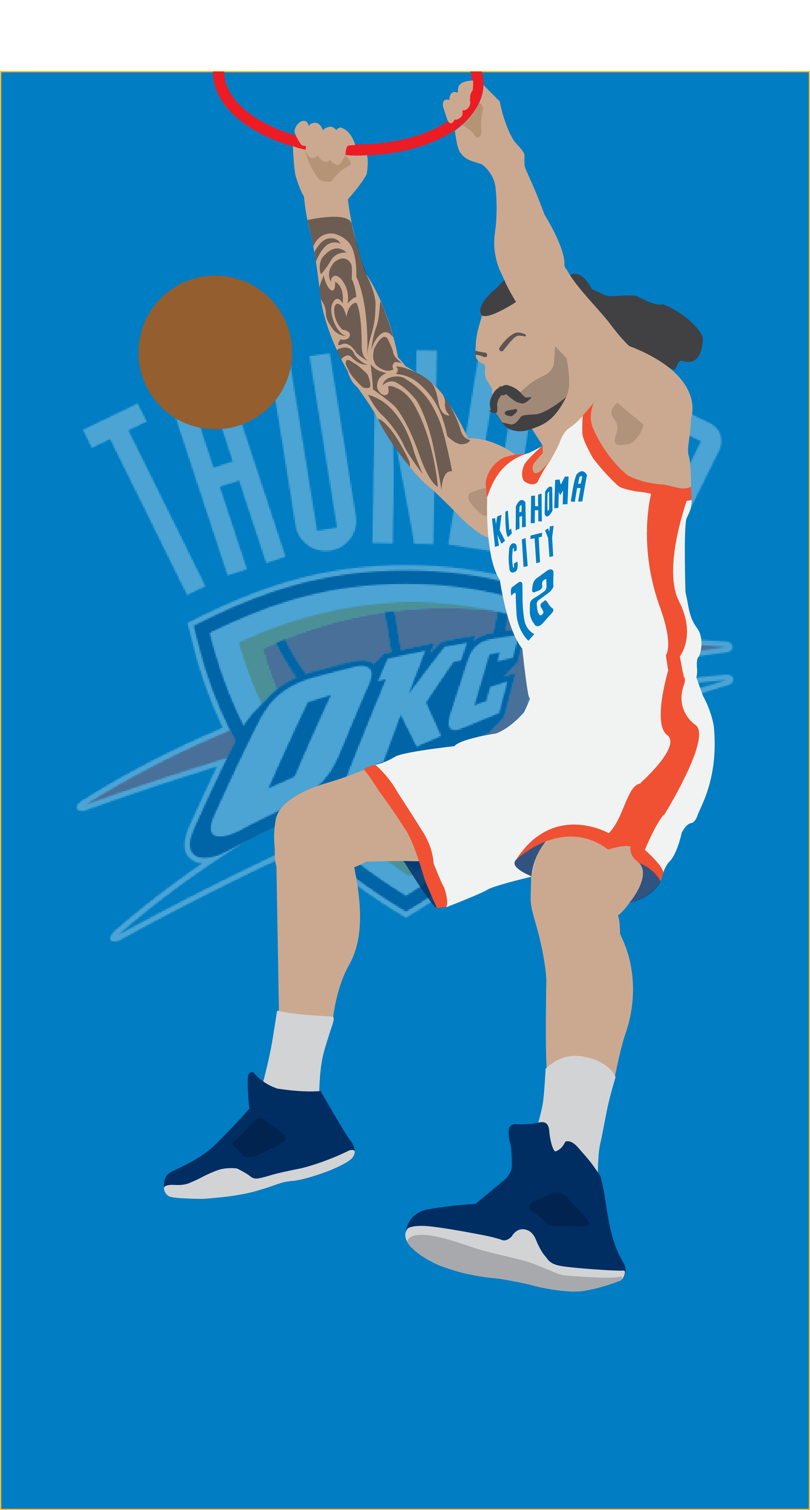 2710x5050 Steven Adams wallpaper I made, Phone