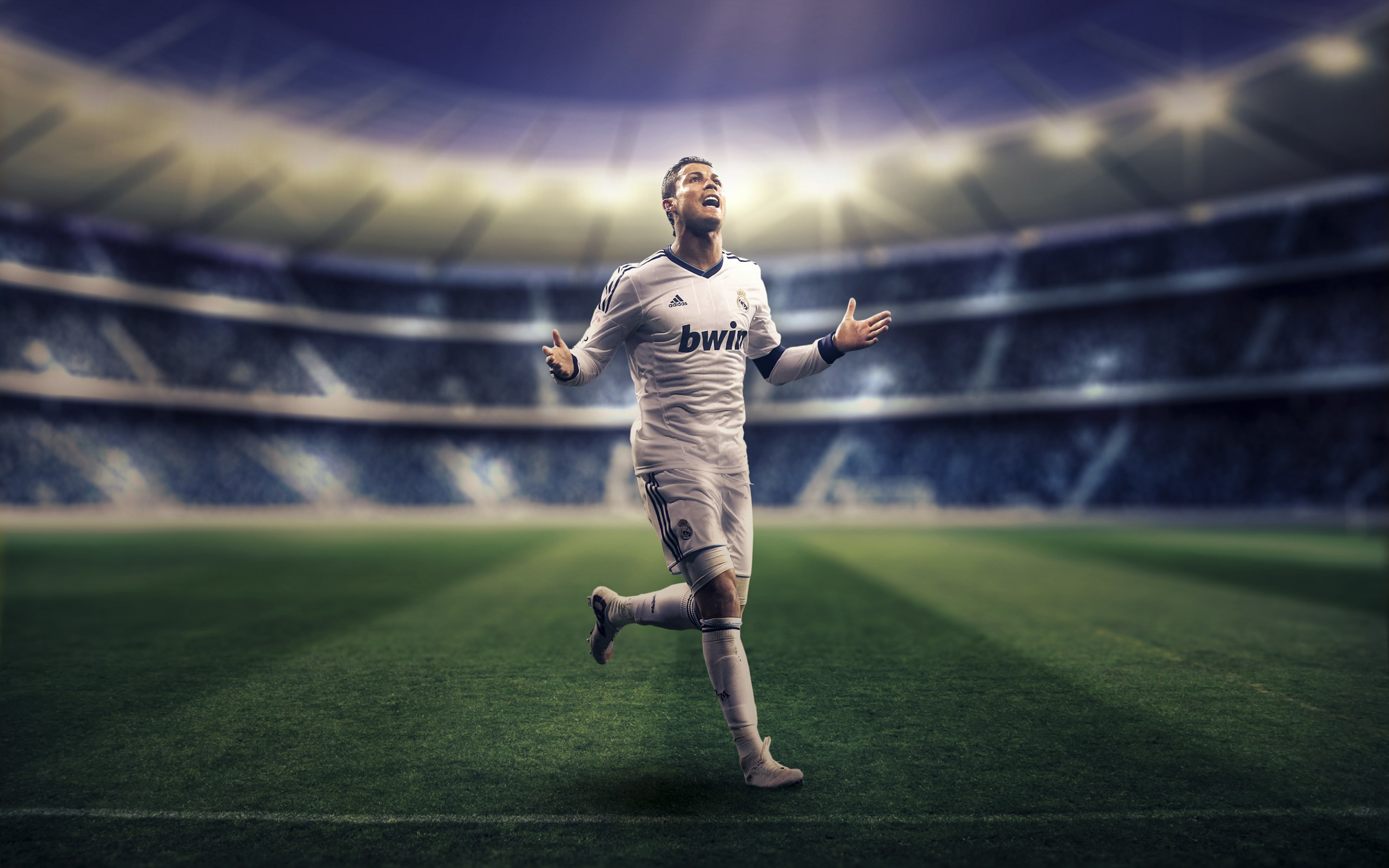 2880x1800 Download wallpaper: Cristiano Ronaldo for Real Madrid, Desktop