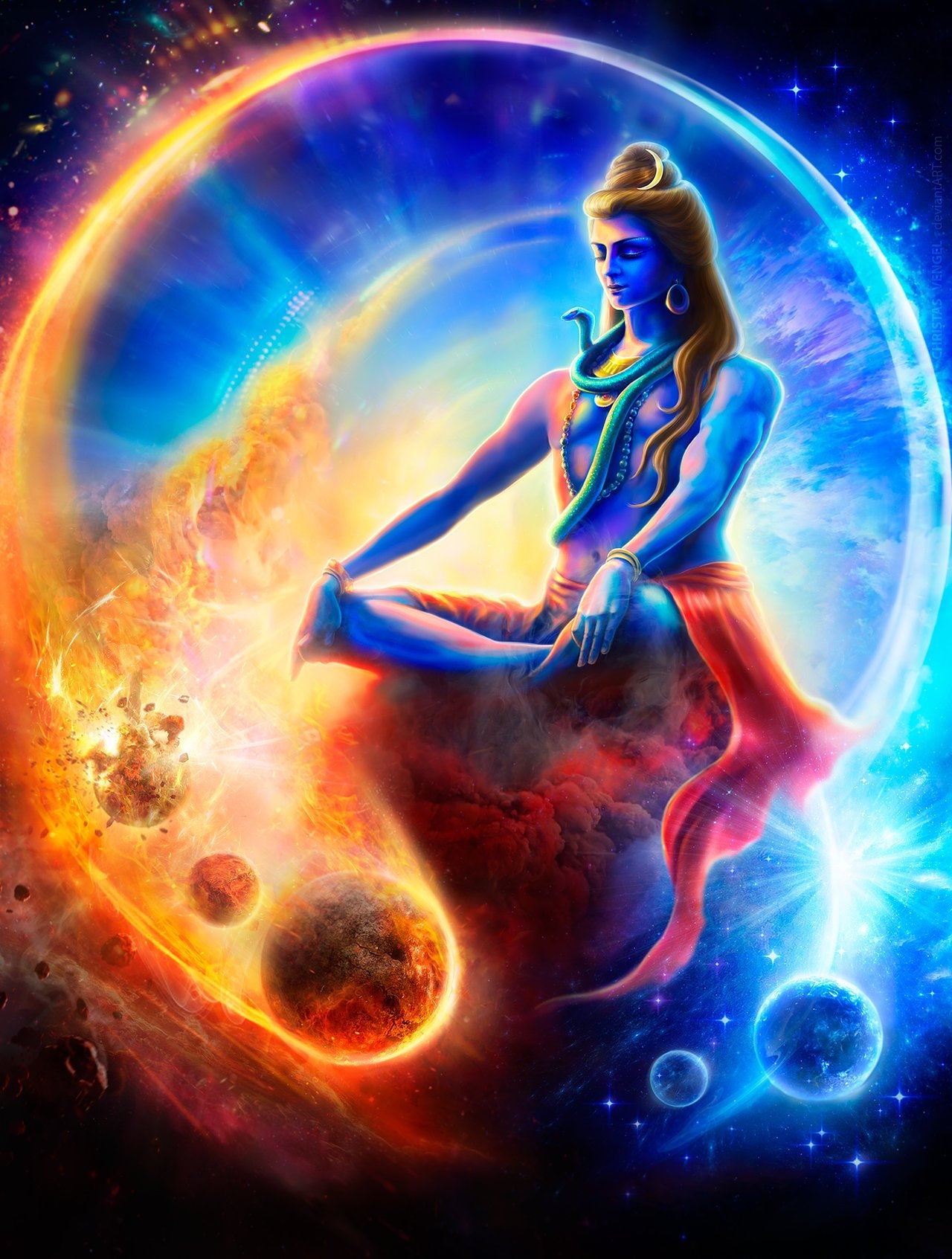 1280x1700 Cosmic Shiva. The Seduction Of the Divine, Phone