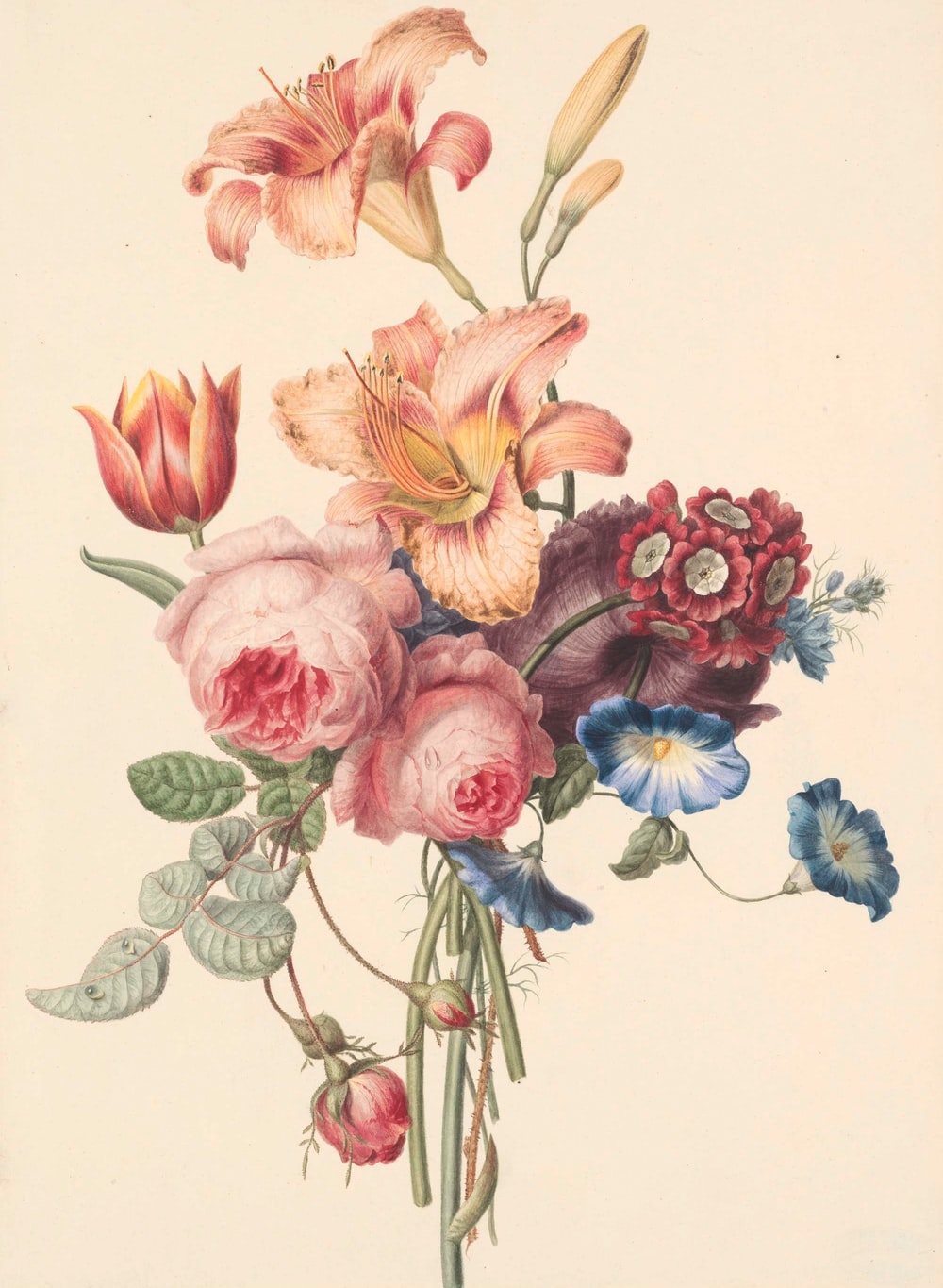 1000x1370 Vintage Flowers Picture. Download Free Image, Phone