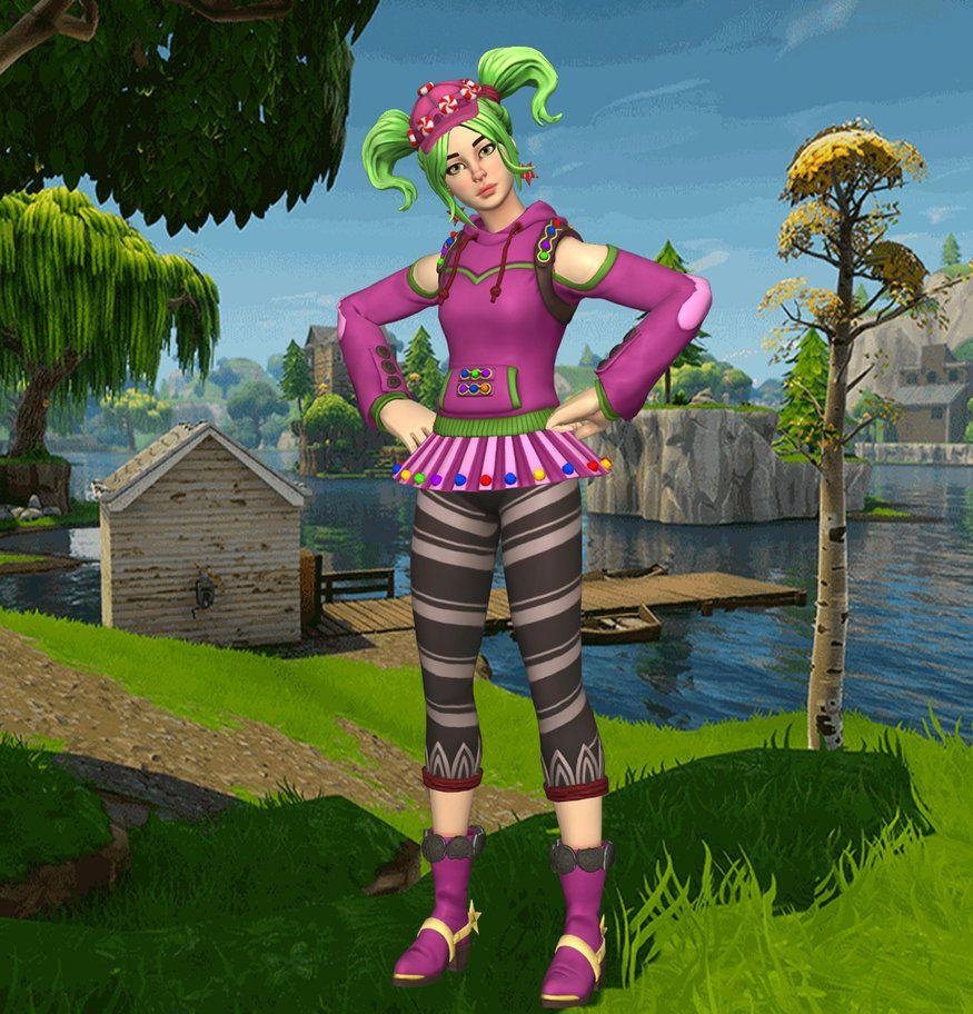 880x920 Fortnite Battle Royale Zoey (XNALara model), Phone