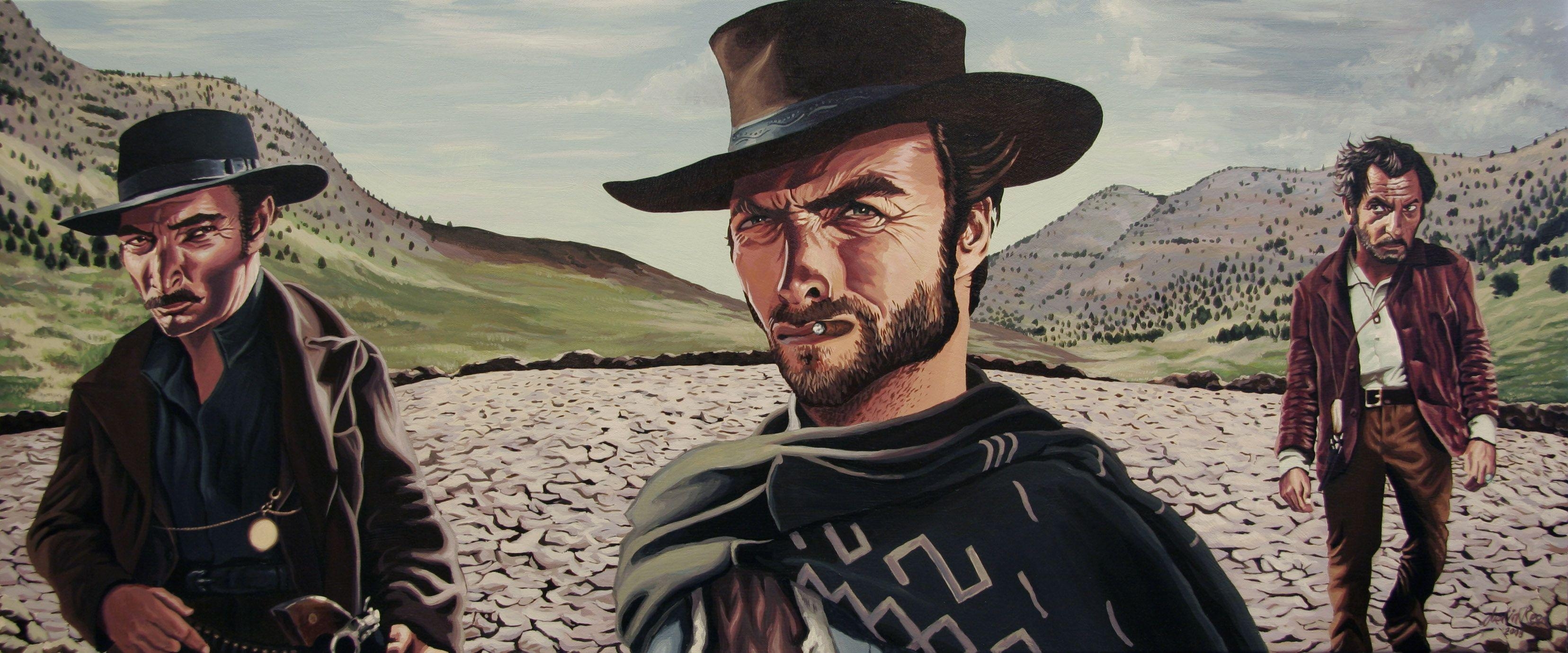 3320x1380 THE GOOD THE BAD AND THE UGLY western clint eastwood g wallpaper, Dual Screen