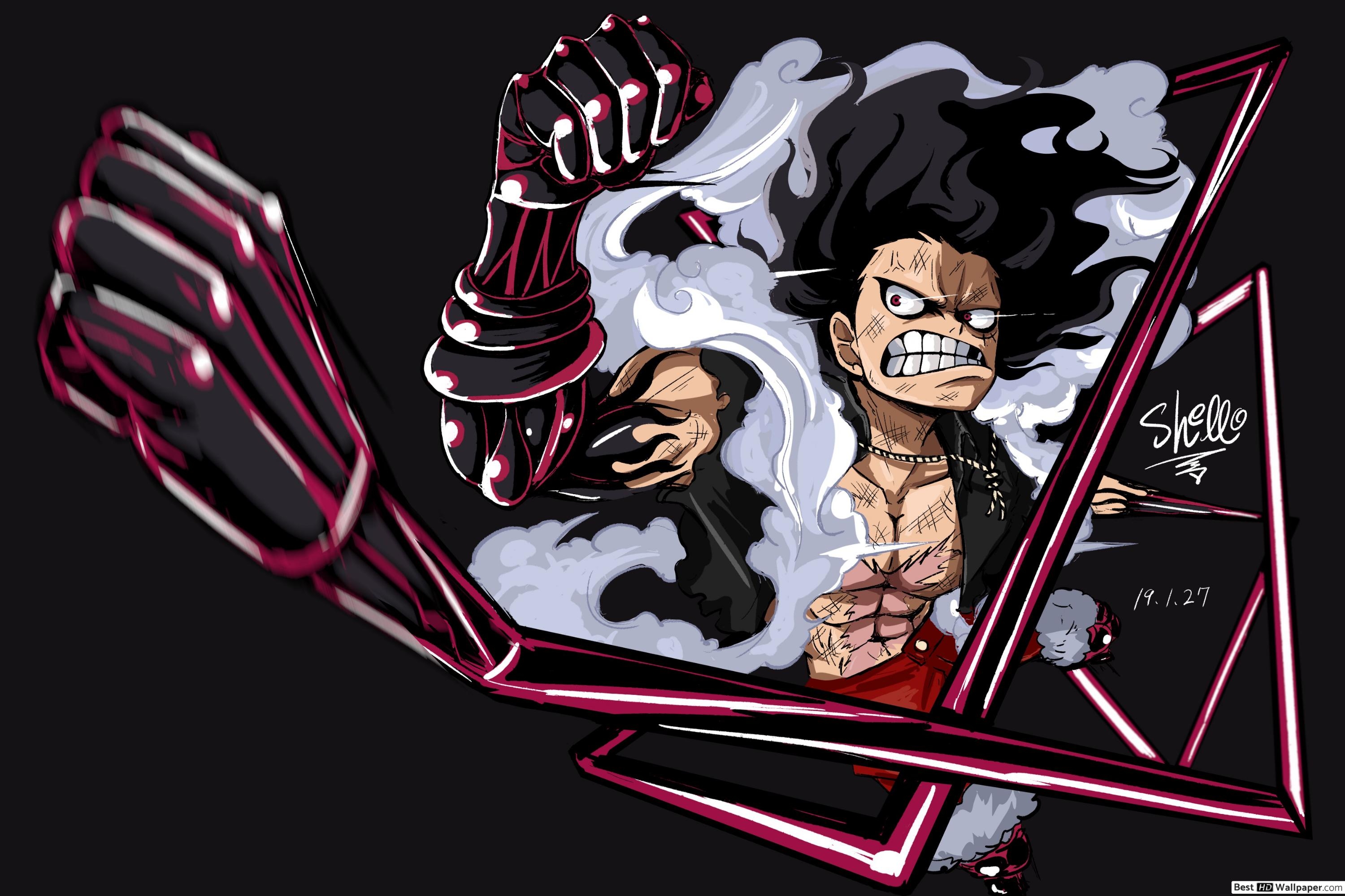 3000x2000 One Piece D. Luffy Gear Four Snakeman HD wallpaper download, Desktop