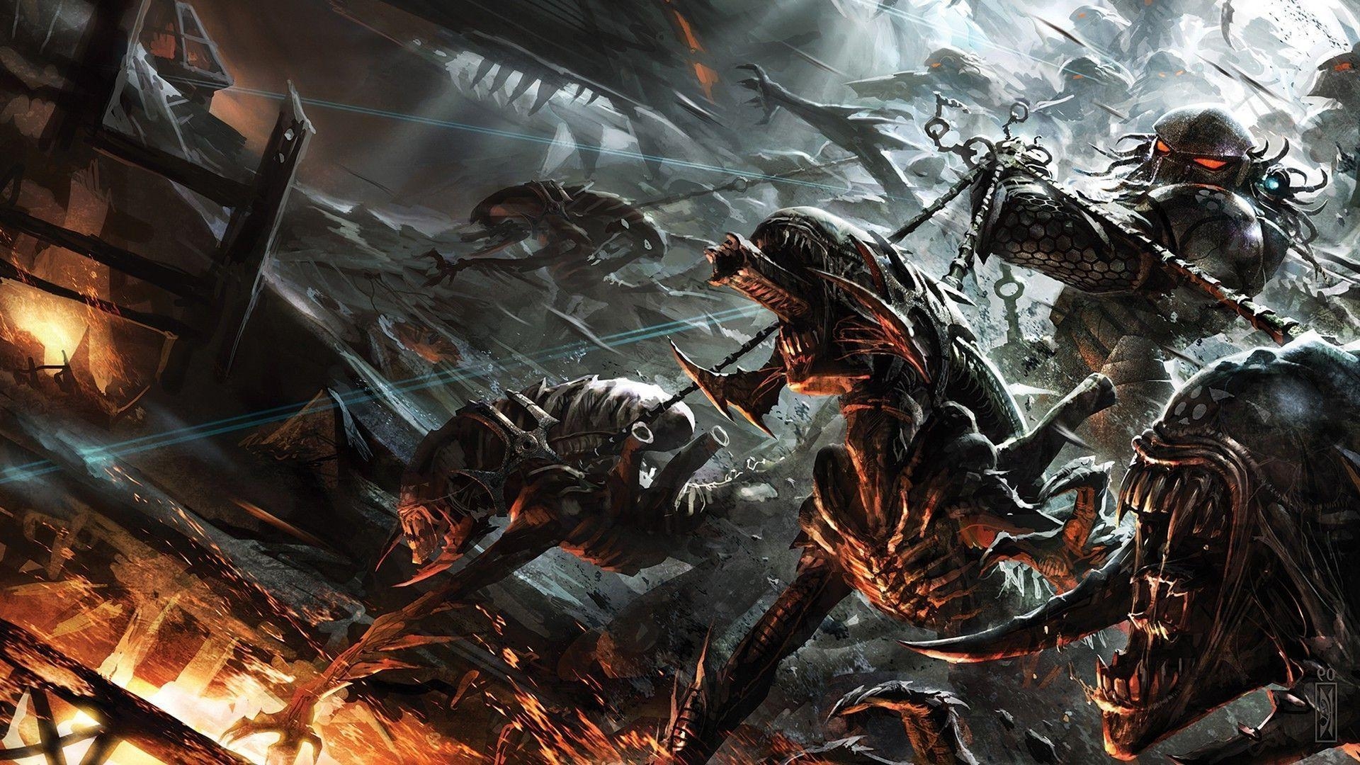 1920x1080 Xenomorph, Predator (movie), Alien Vs. Predator Wallpaper HD, Desktop