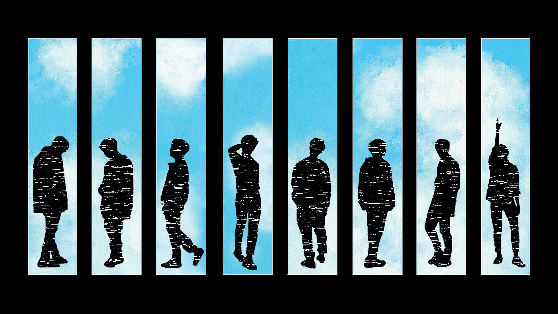 1920x1080 So. I made a simple wallpaper with everyone's silhouettes from the Levanter dance practice(s), Desktop