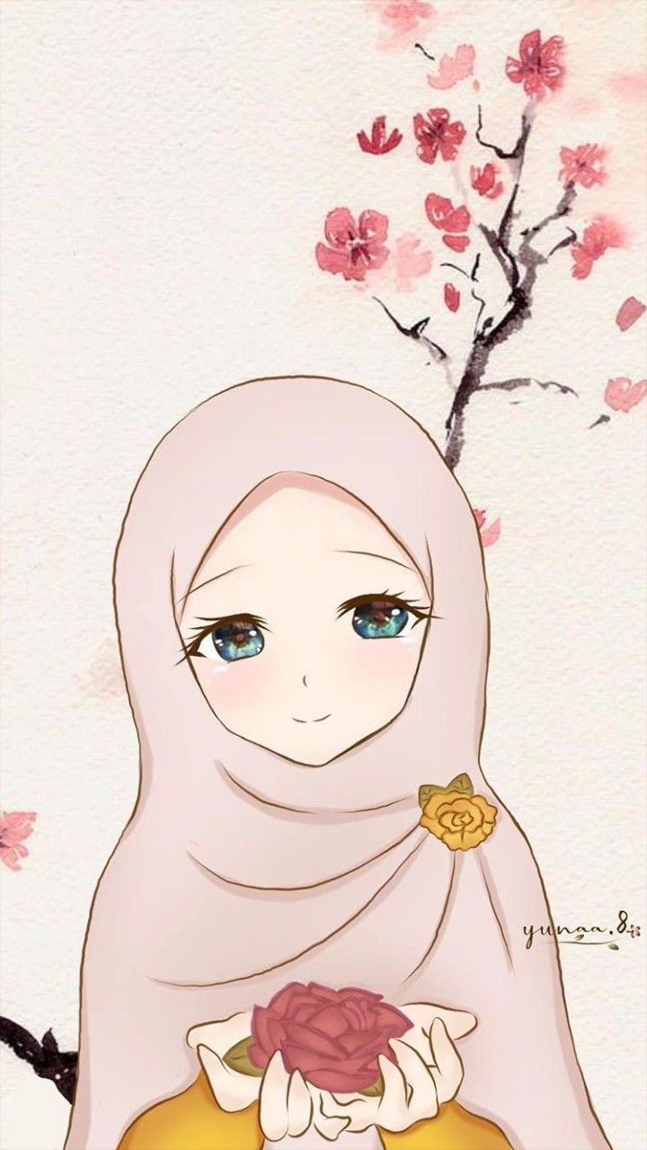 720x1280 Muslim Girl Cartoon Wallpaper Free Muslim Girl Cartoon, Phone