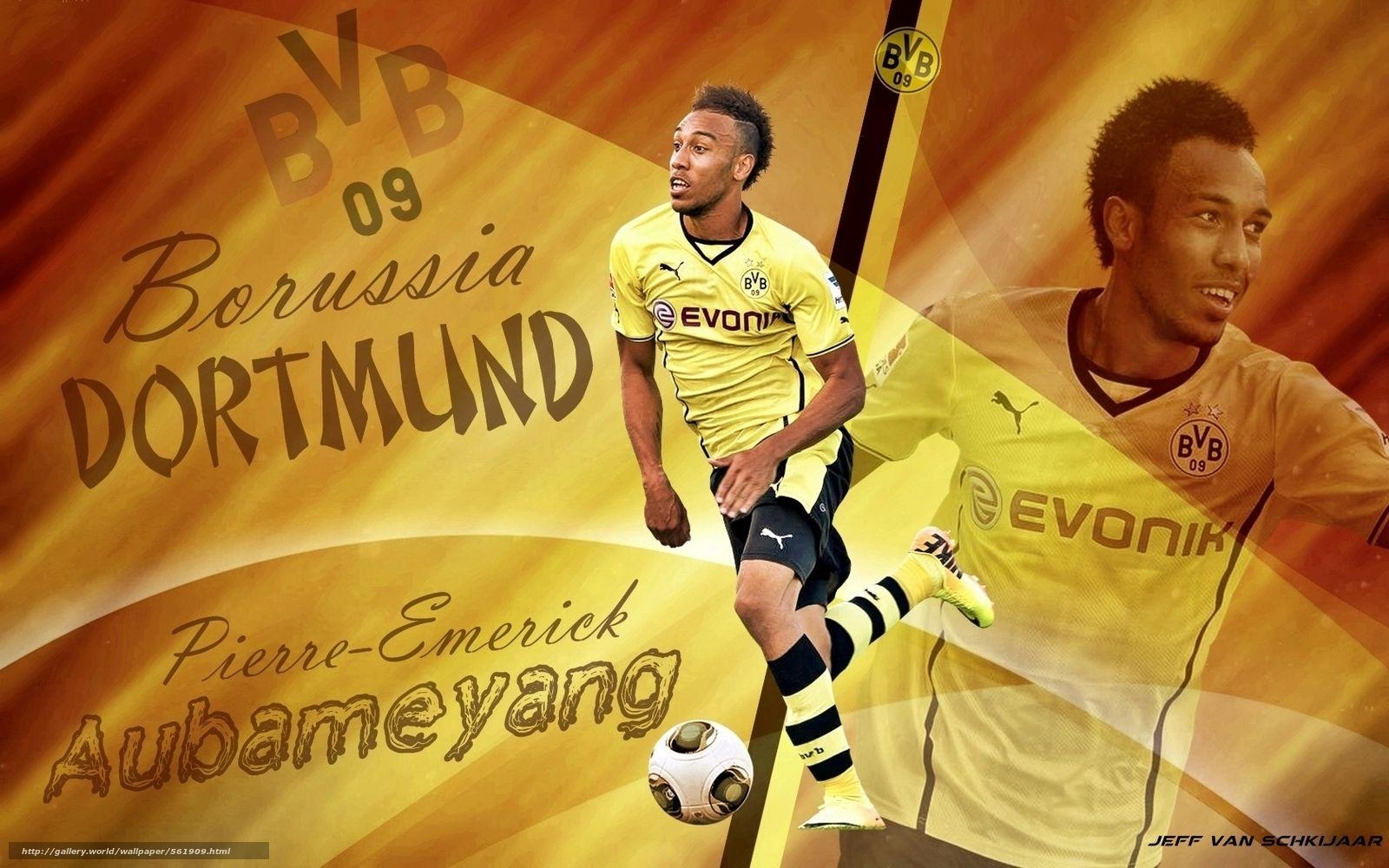 1600x1000 Download Wallpaper Football, Dortmund, Pierre Emerick Aubameyang, Desktop