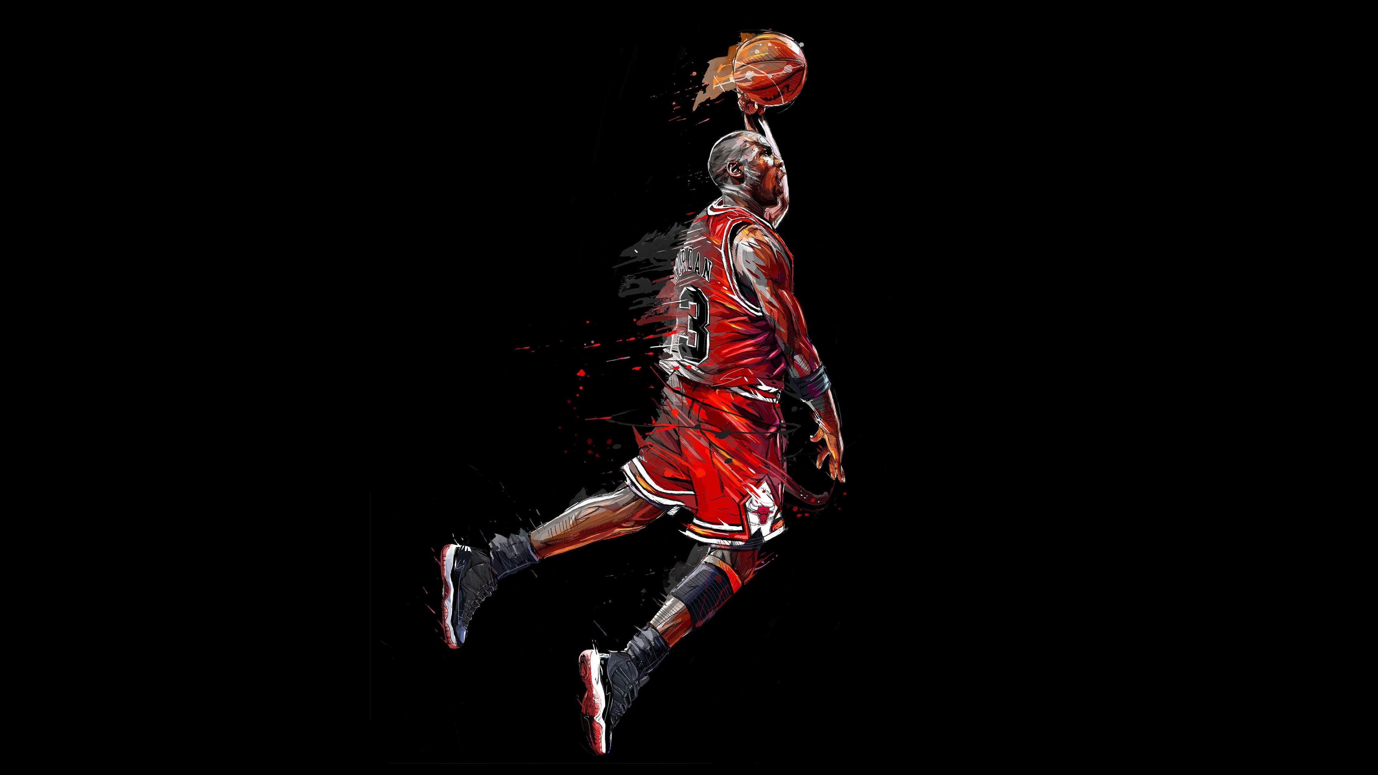 4610x2590 4K Basketball player Chicago Bulls Michael Jordan K #wallpaper, Desktop