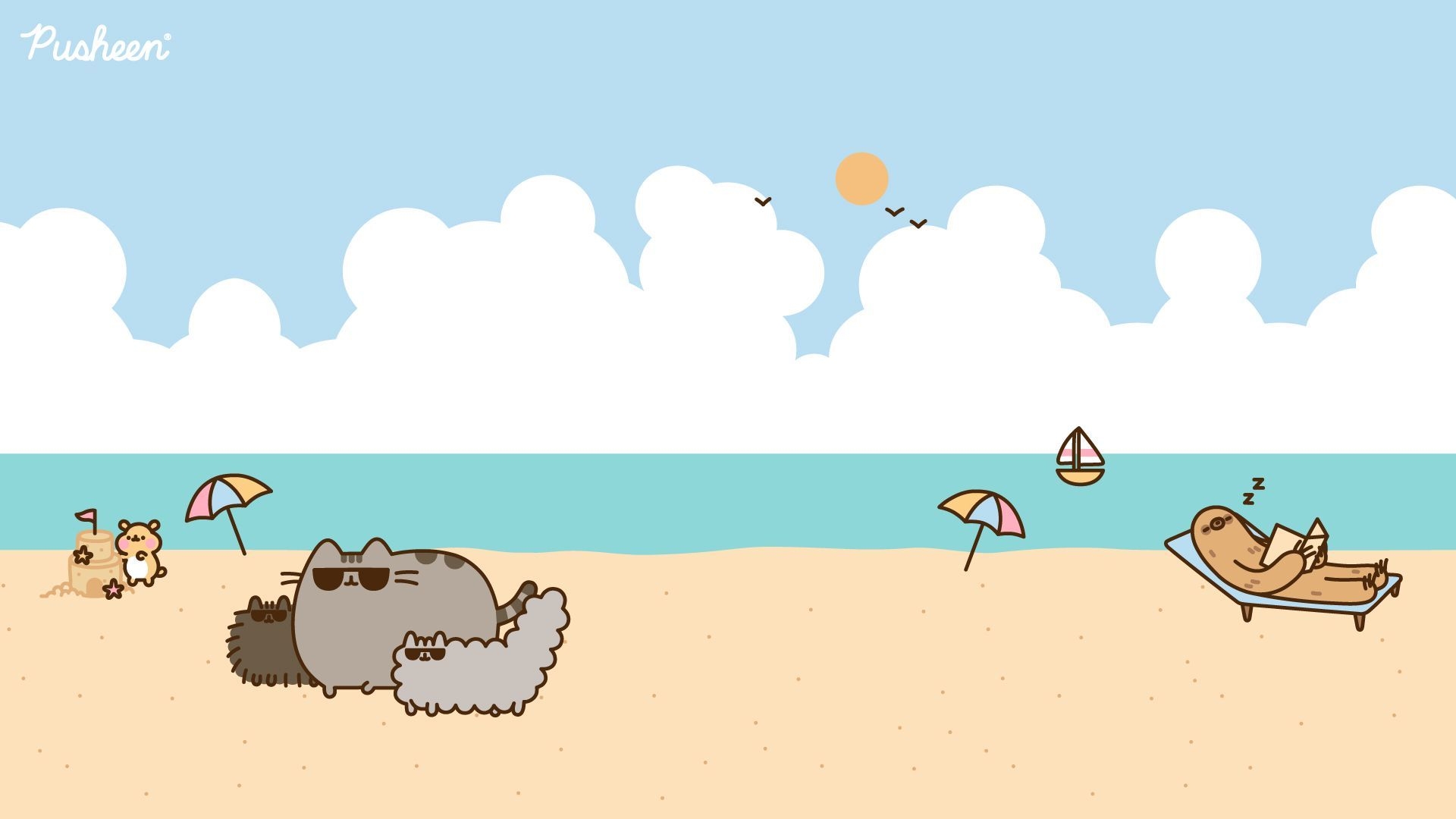 1920x1080 Pusheen Desktop Wallpaper, Desktop