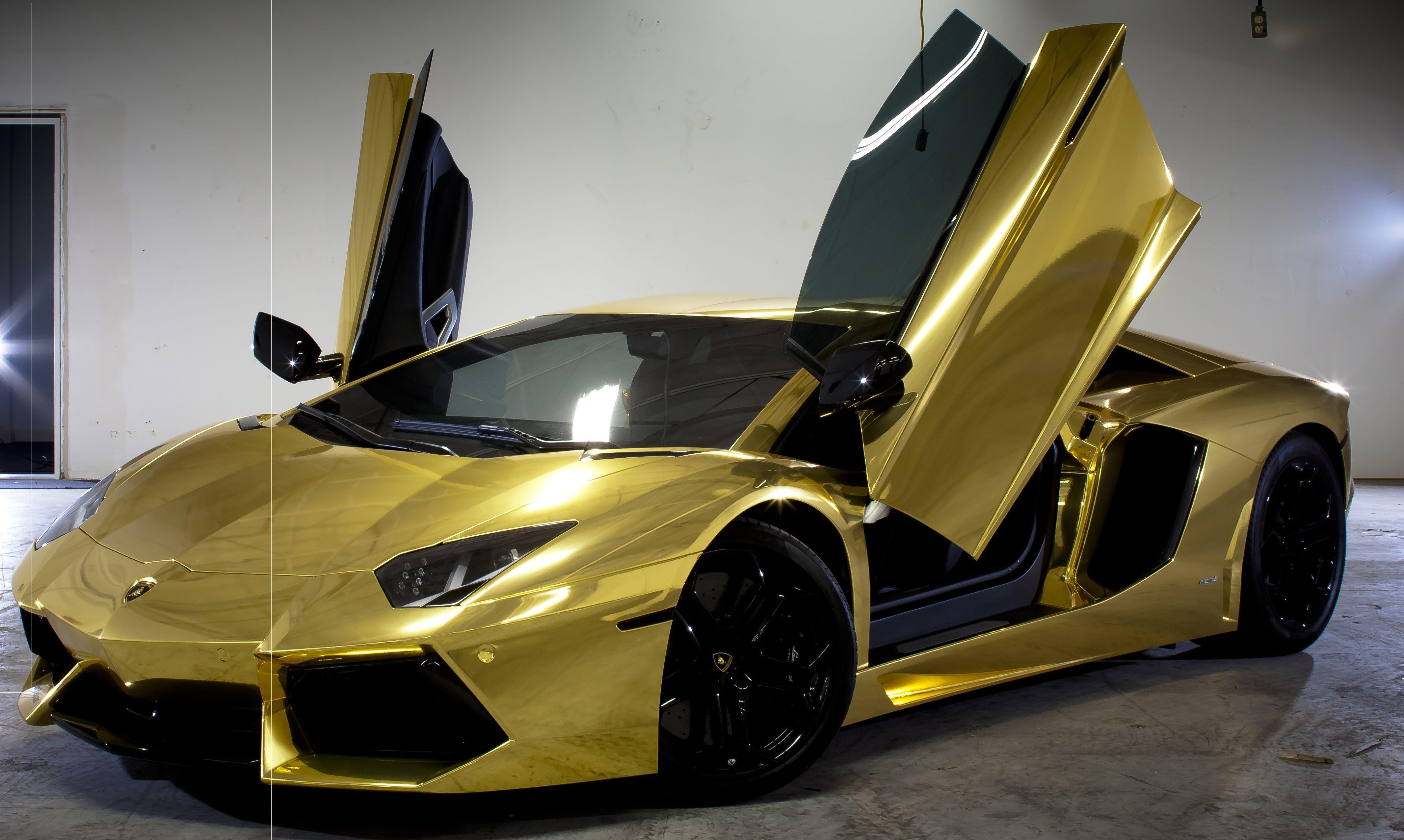 4270x2560 HD Gold Lamborghini Wallpaper Download, Desktop