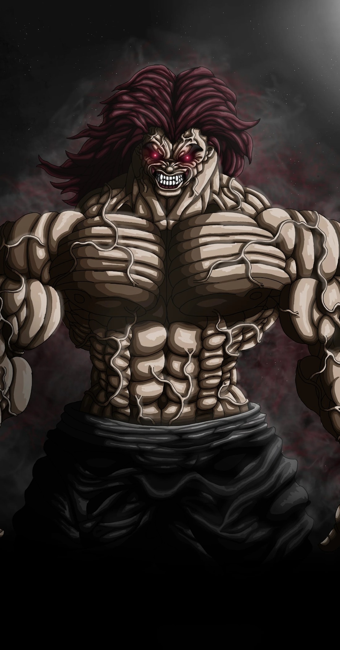 1100x2100 Yujiro Hanma iPhone Wallpaper 4k, Phone