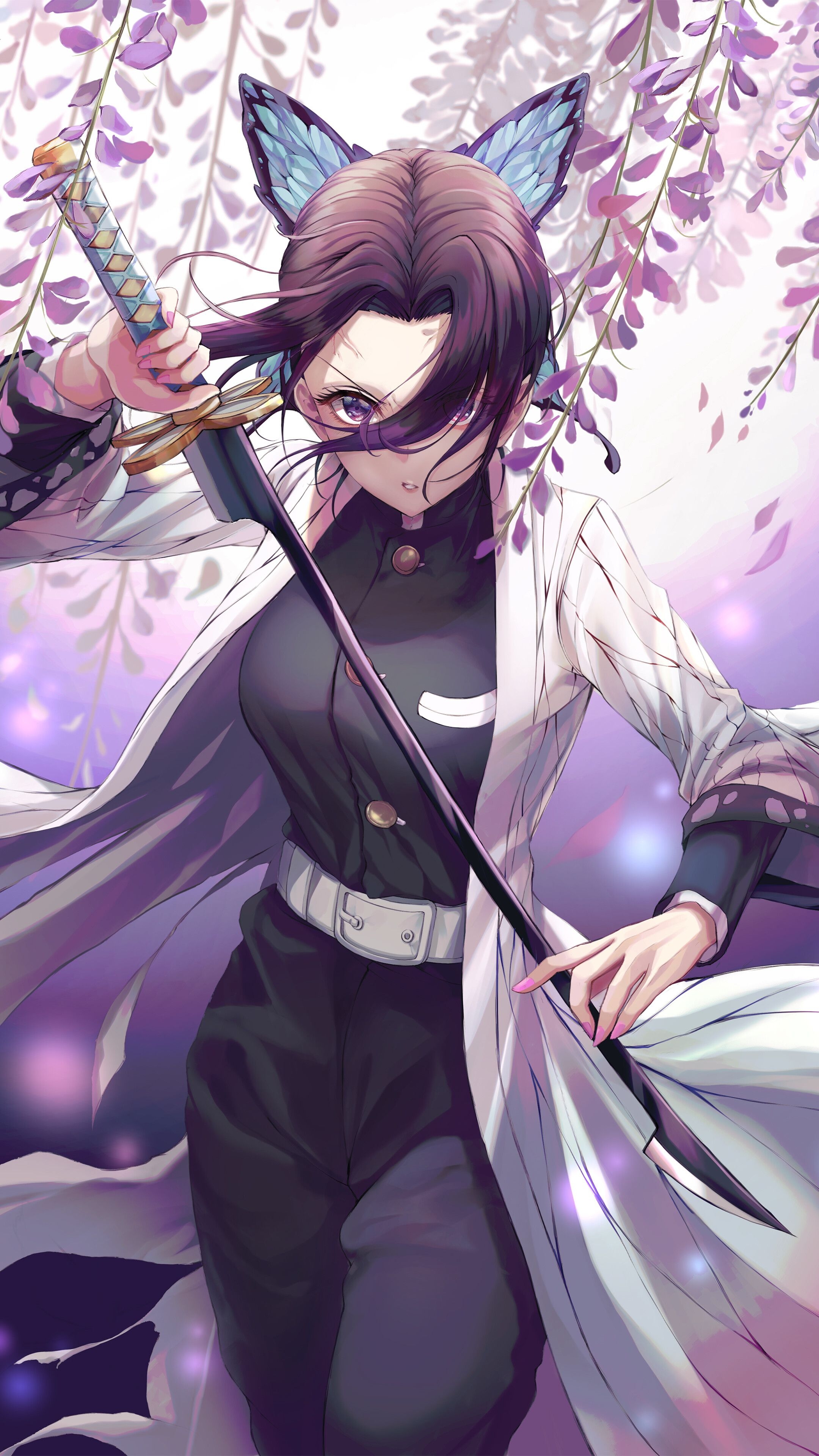 2160x3840 Shinobu Kocho, Katana, Kimetsu no Yaiba, 4K phone HD Wallpaper, Image, Background, Photo and Picture. Mocah HD Wallpaper, Phone