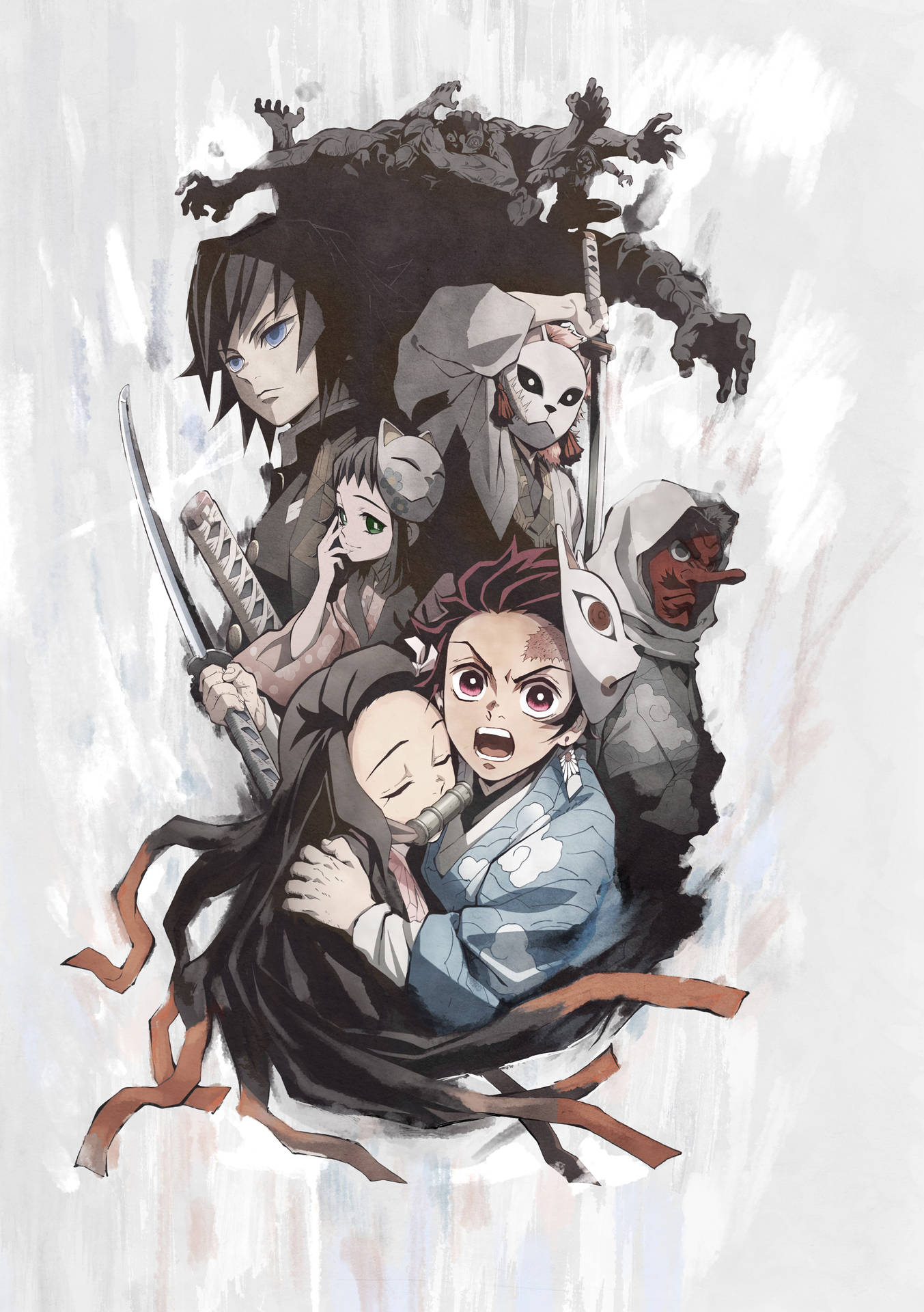 1360x1920 Kimetsu No Yaiba Wallpaper, Phone