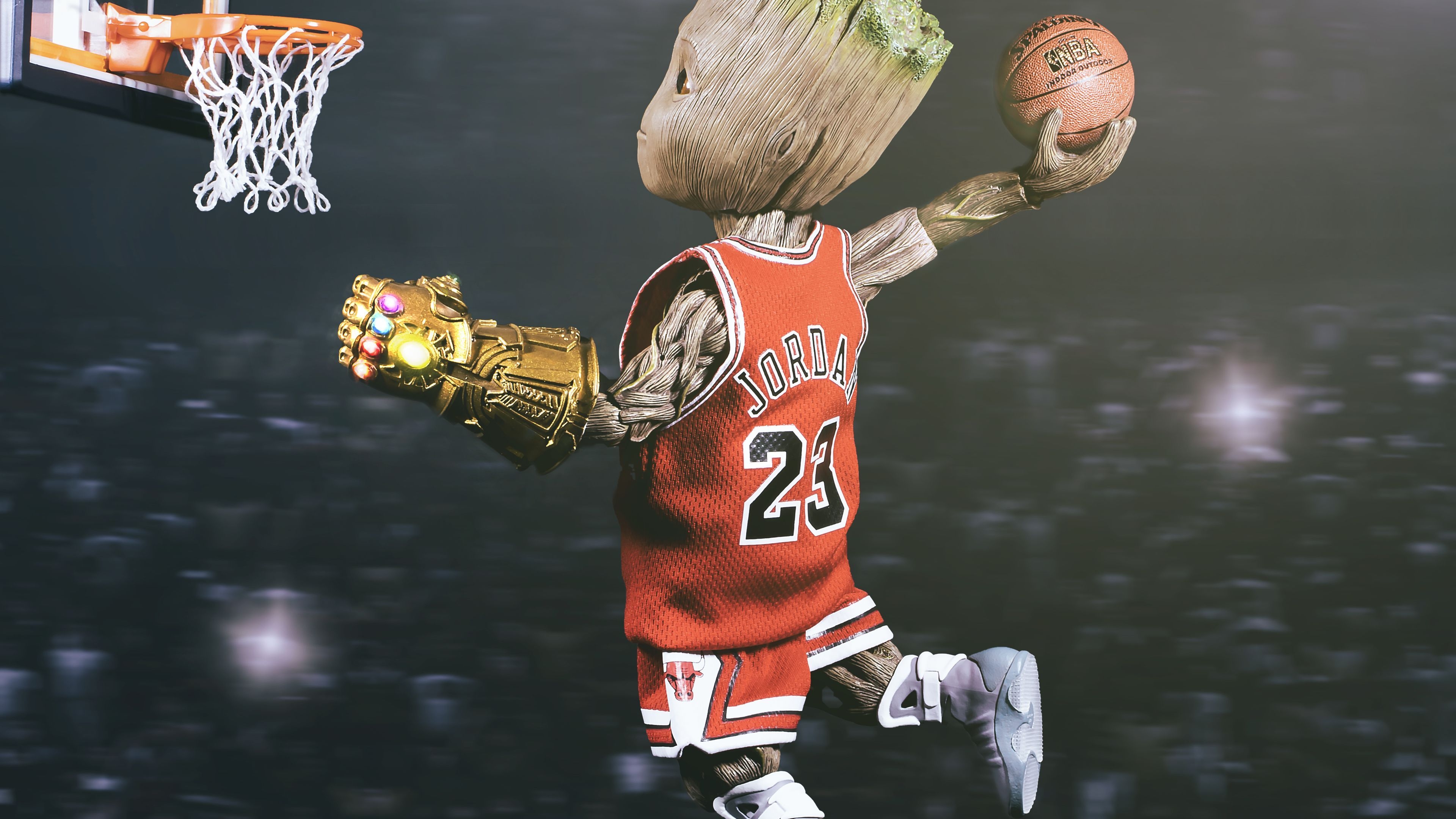 3840x2160 Baby Groot Playing Basketball Superheroes Wallpaper, Hd Wallpaper, Basketball Wallpaper, Baby Groot Wallpa. Baby Groot, Marvel Comics Wallpaper, Marvel Artwork, Desktop