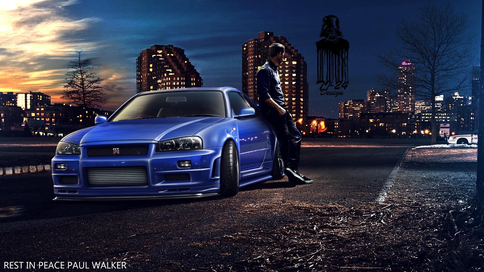 1920x1080 Paul Walker, Fast And Furious, Furious Nissan Skyline GT R R34, Desktop