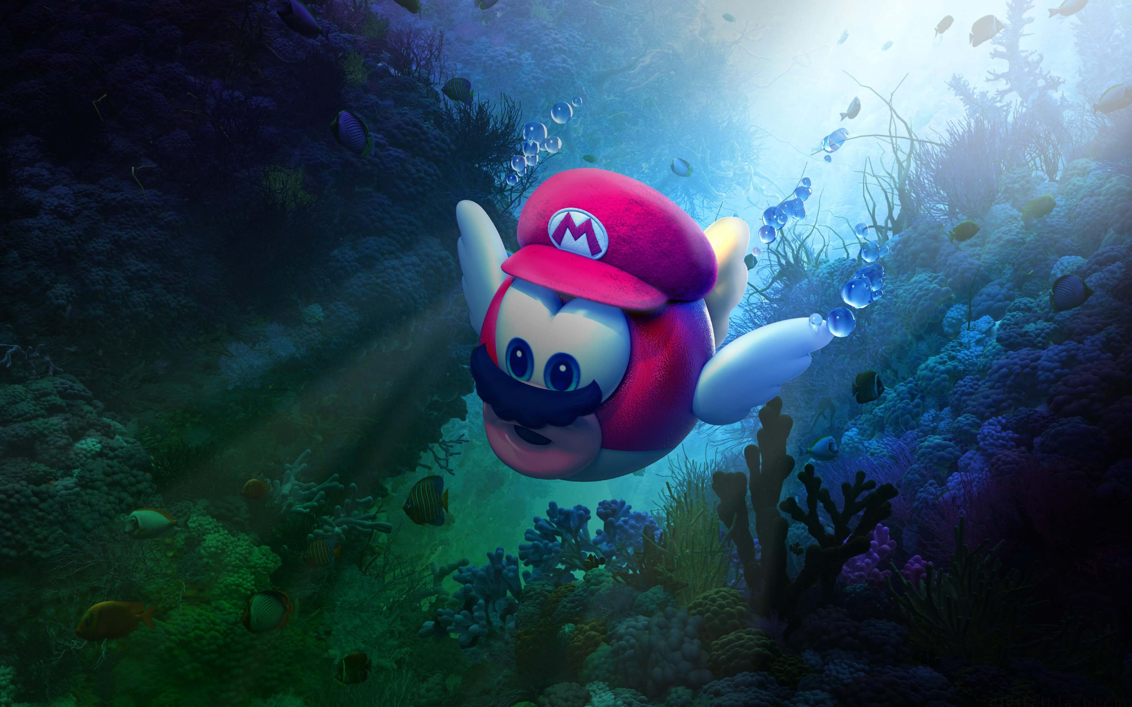 3840x2400 Super Mario Odyssey Underwater 4K Wallpaper • GamePhD, Desktop