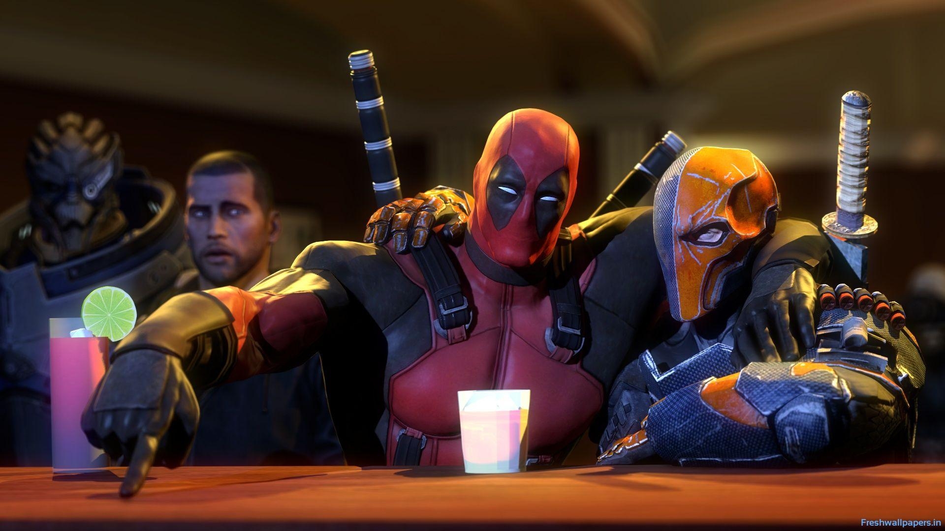 1920x1080 Deadpool with deadshot wallpaper, Desktop