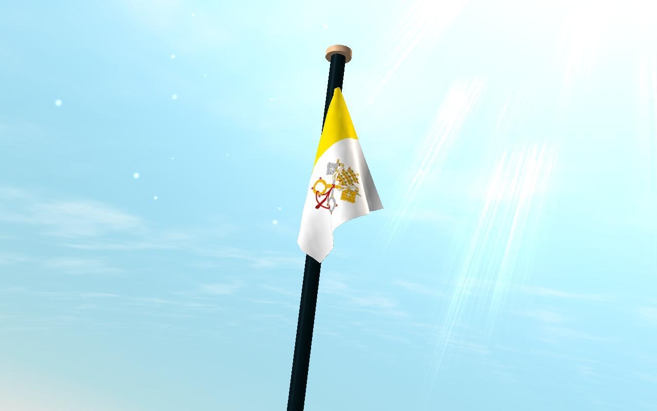 1280x800 Vatican City Flag 3D Free for Android, Desktop