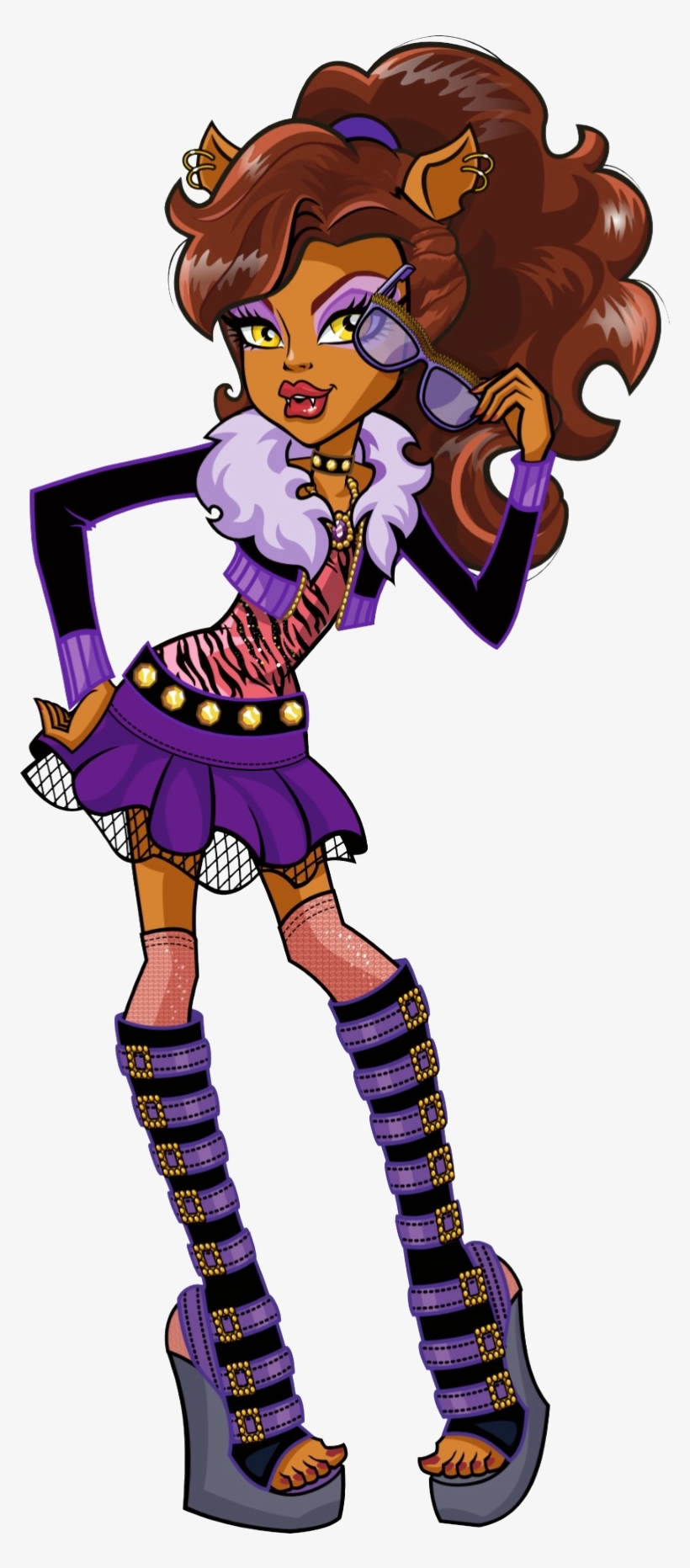 820x1870 Clawdeen Wolf Monster High Characters Transparent PNG Download on NicePNG, Phone