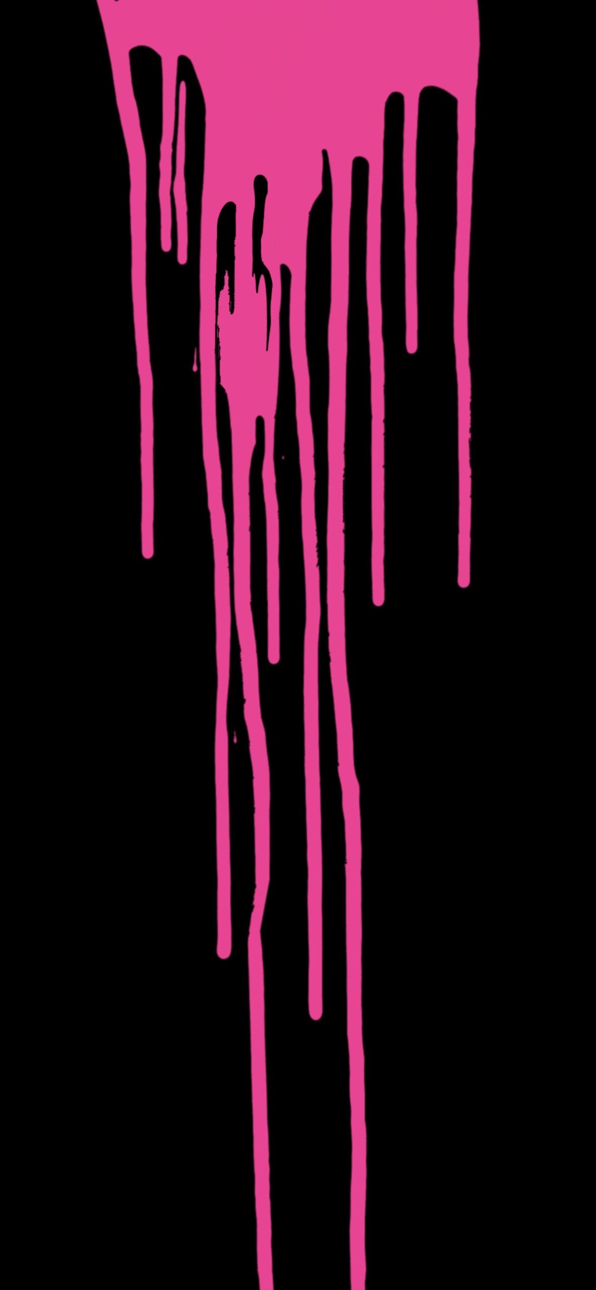 1190x2560 Pink & Black Paint Drip Wallpaper & Pink Wallpaper iPhone, Phone