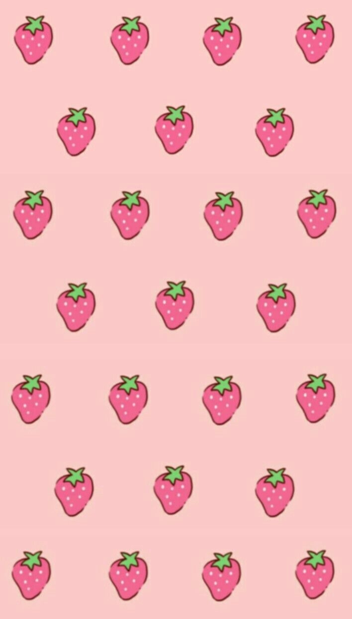 710x1250 Kawaii Strawberry Wallpaper, Phone