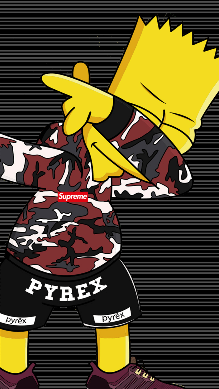 900x1600 Supreme BAPE Bart Simpson Wallpaper.wallpaperaccess.com, Phone