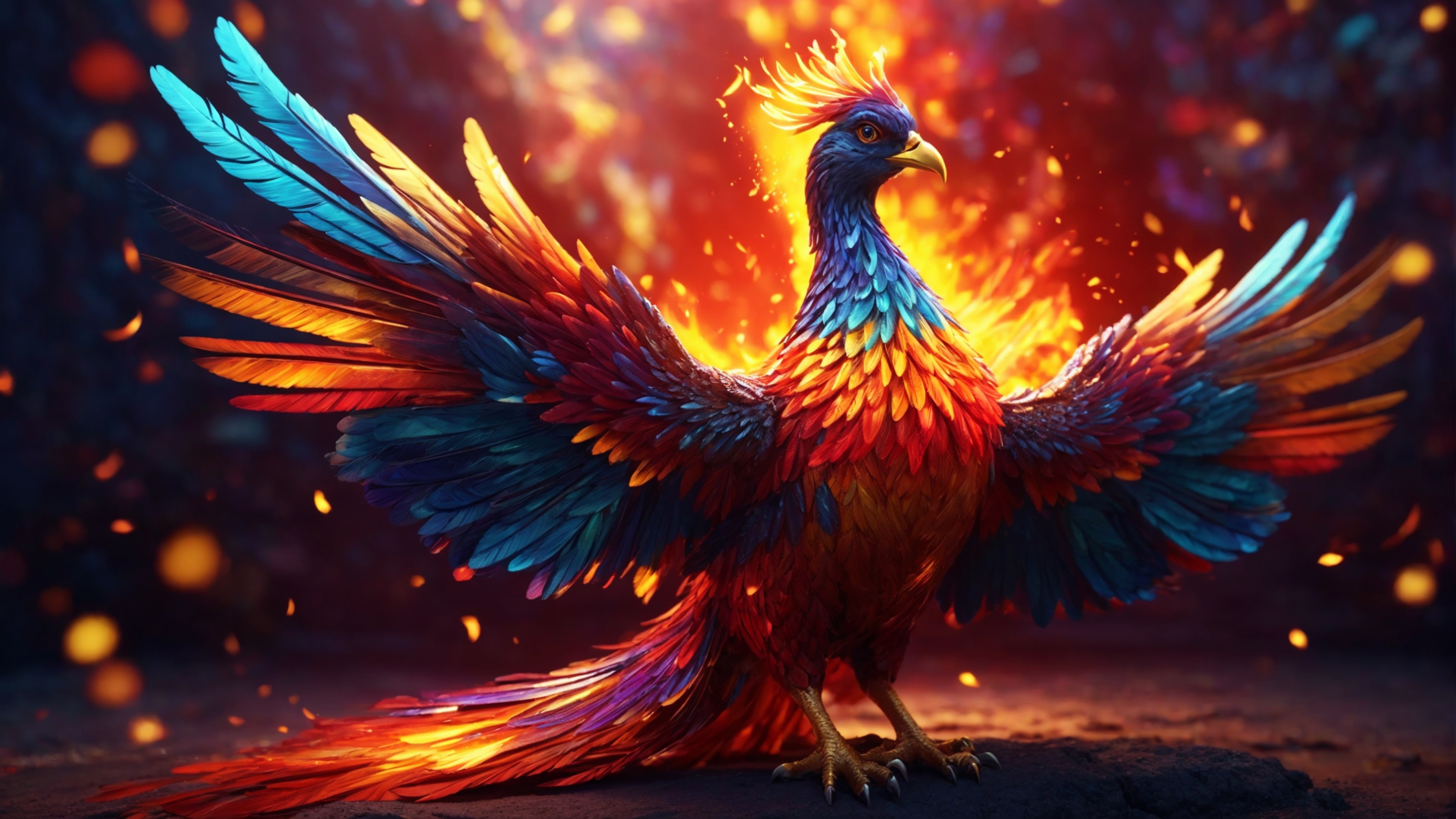 3840x2160 Fantasy Phoenix HD Wallpaper and Background, Desktop