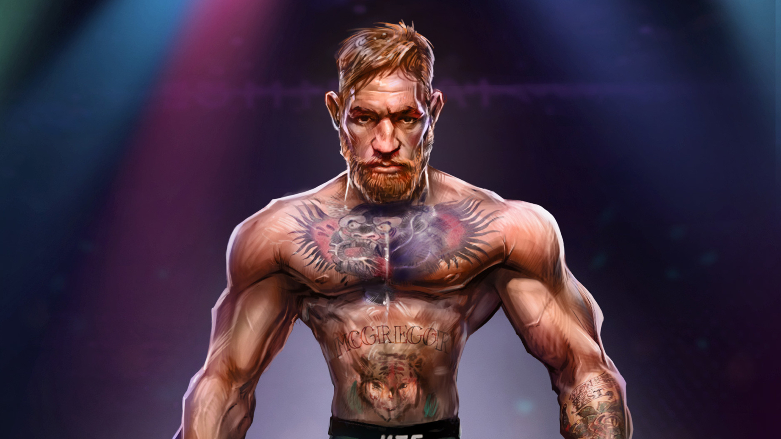 2560x1440 Conor McGregor Art 1440P Resolution Wallpaper, HD, Desktop