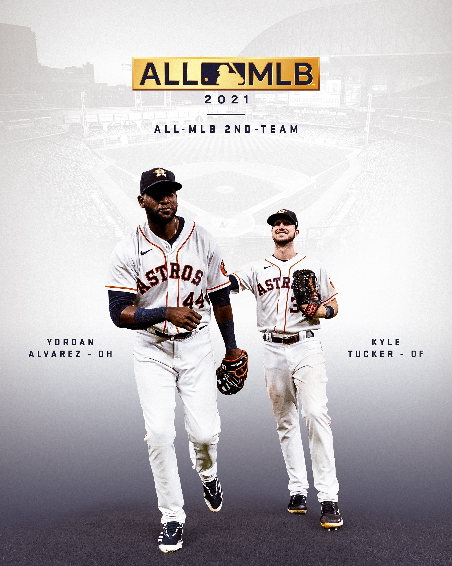 1930x2410 Houston Astros To Yordan Alvarez And Kyle Tucker For Being Named To The All 2nd Team For The 2021 Season. #ForTheH X, Phone