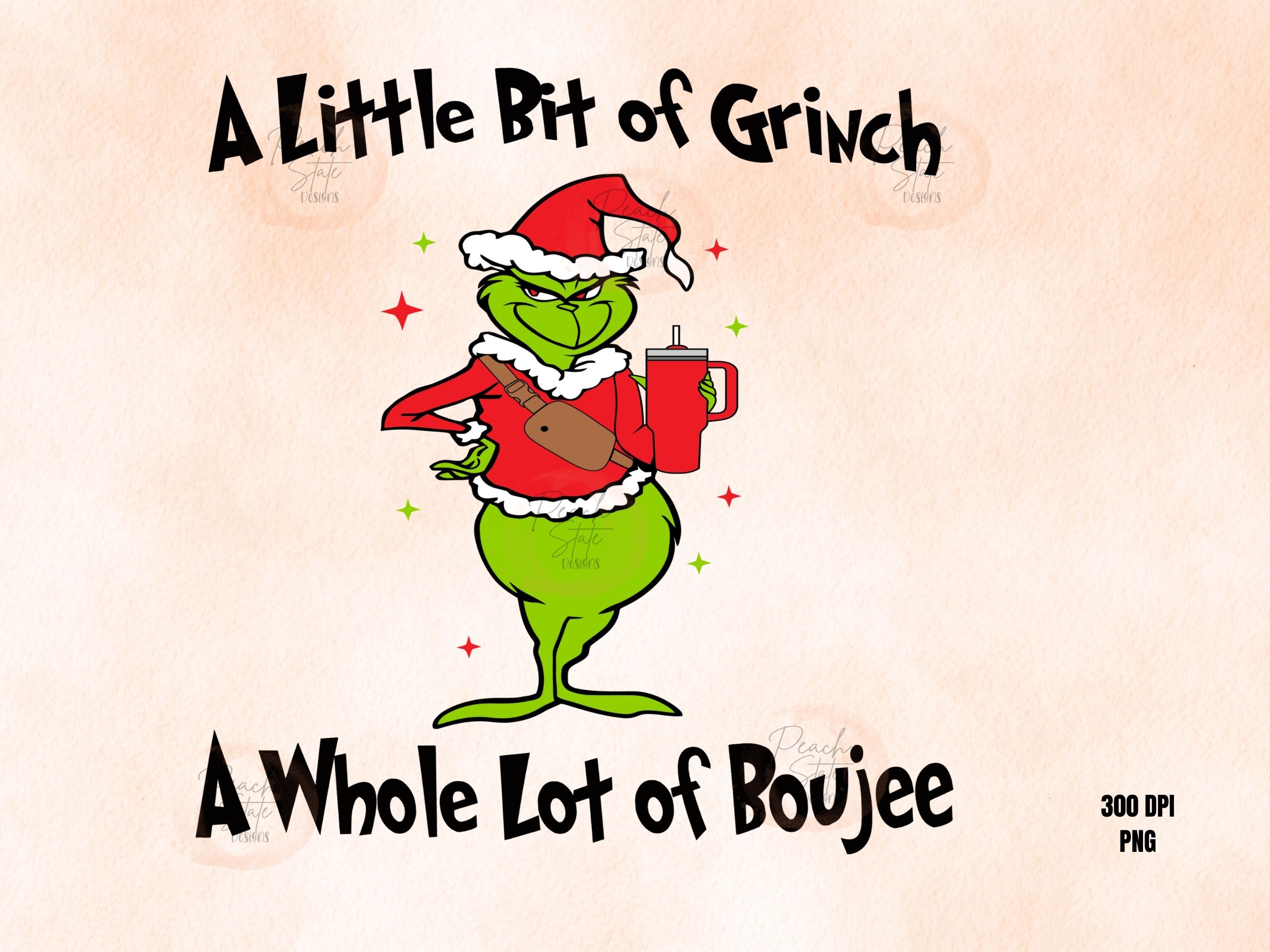 2700x2030 A Little Bit of Grinch A Whole Lot of Boujee PNG Christmas, Desktop