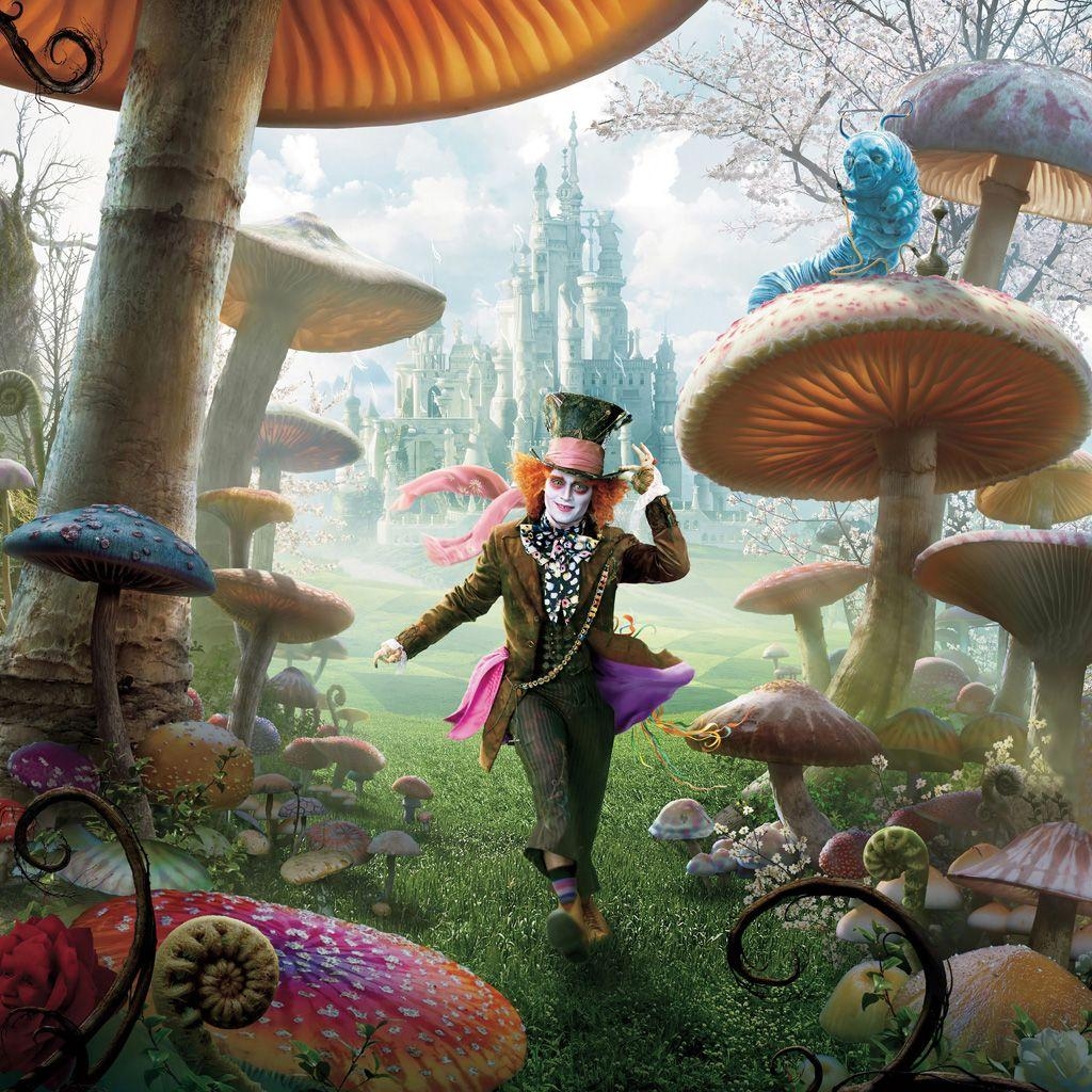 1030x1030 Alice in Wonderland People Characters iPad Wallpaper, Phone