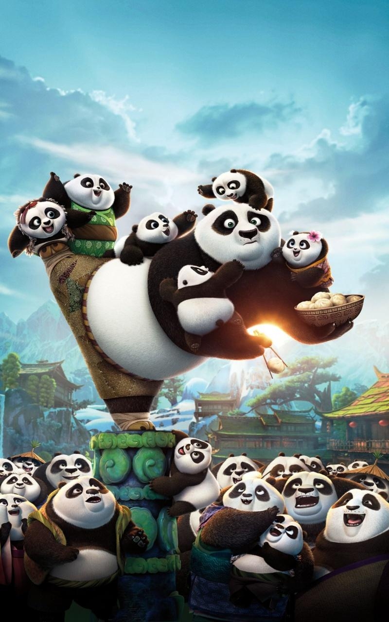 800x1280 Kung Fu Panda 3 Cute Panda Fu Panda Wallpaper For Mobile, Phone