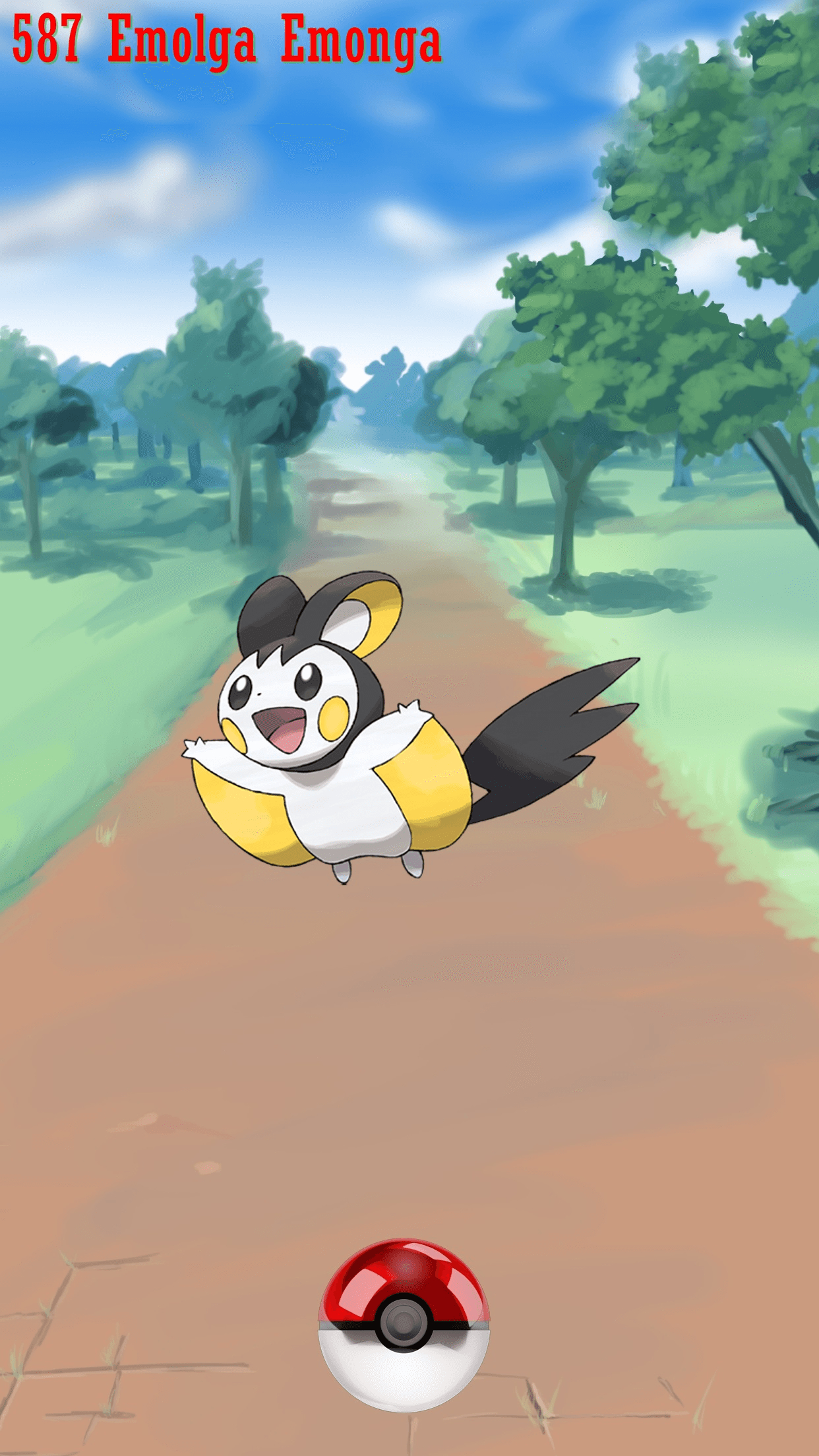 1250x2210 Street Pokeball Emolga Emonga, Phone