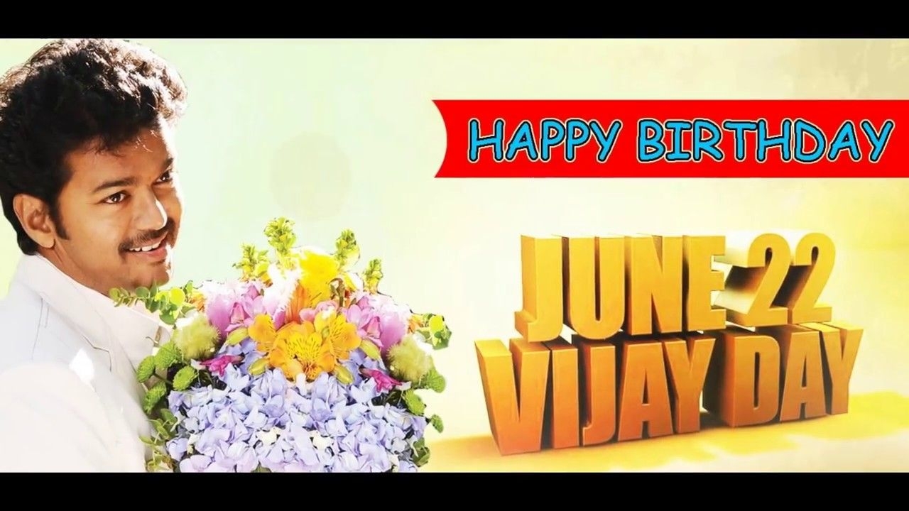 1280x720 VIJAY BIRTHDAY WISHES, Desktop